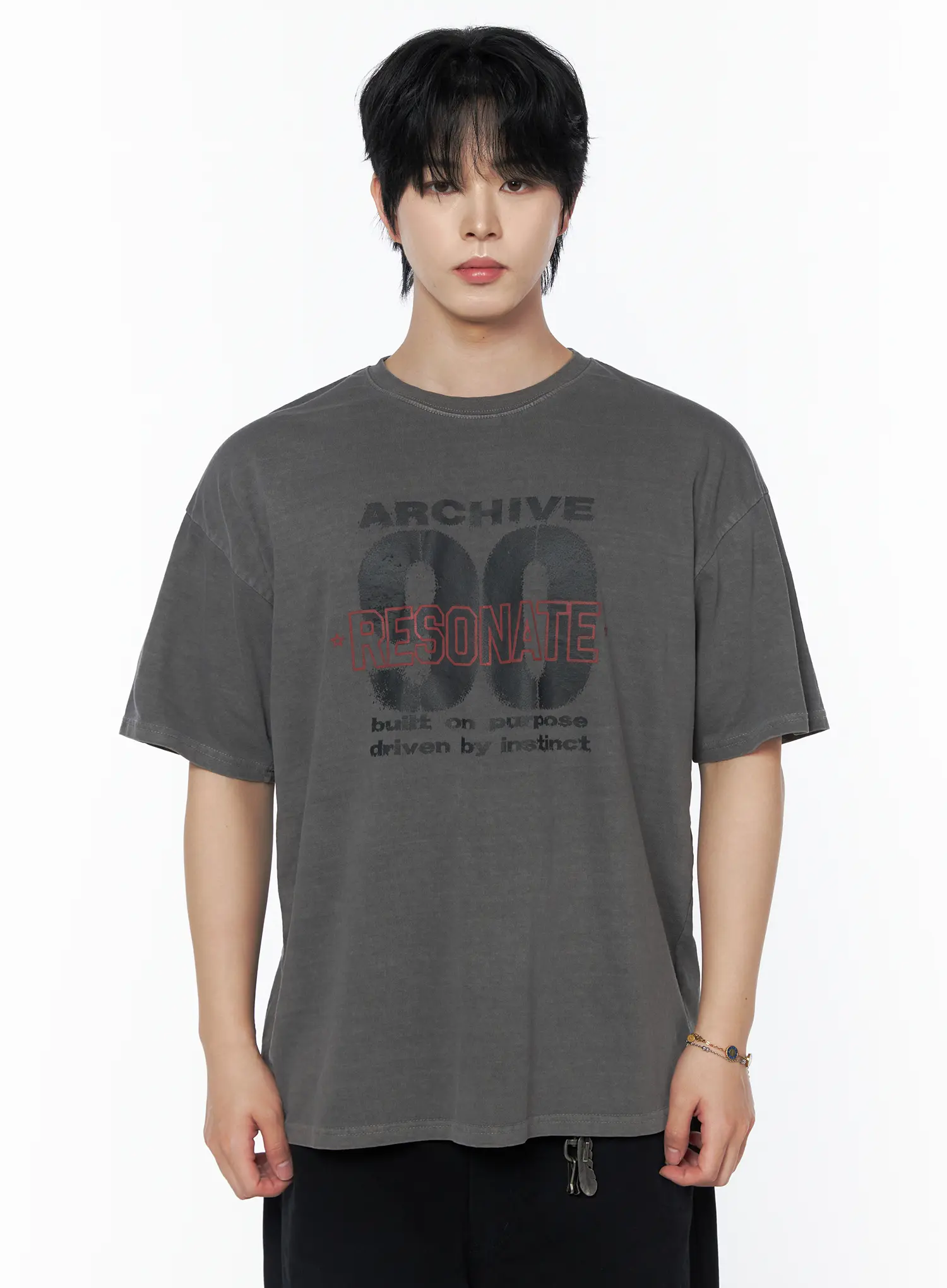 Men's Graphic Short Sleeve T-Shirt IU523 - Image 11