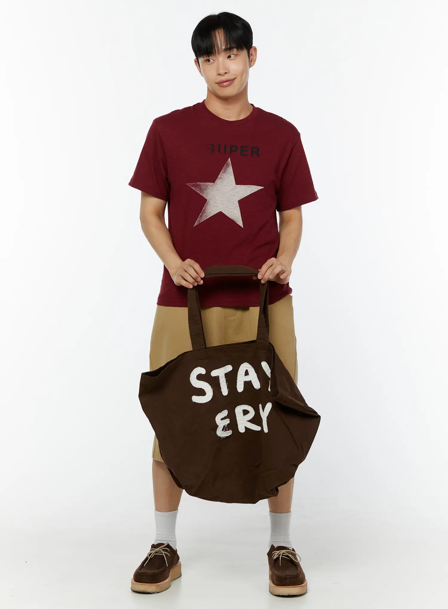 Men's Graphic Star Print T-Shirt IU518