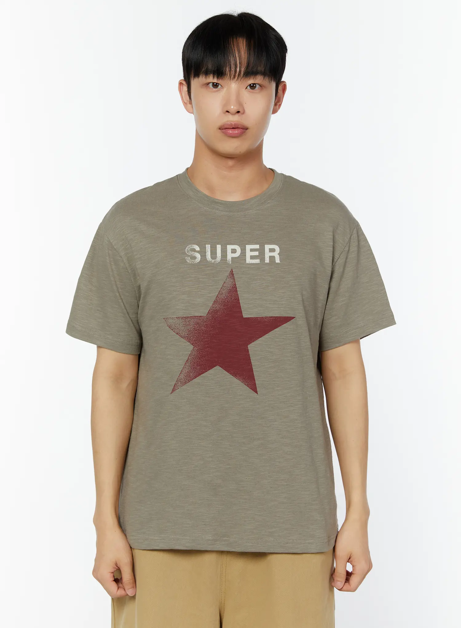 Men's Graphic Star Print T-Shirt IU518 - Image 10