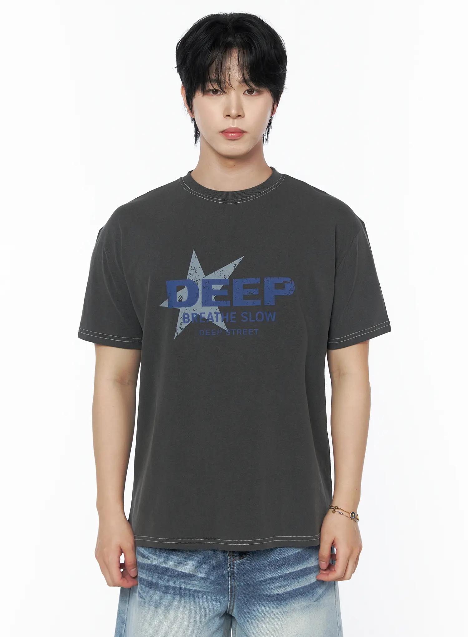Men's Graphic Star T-Shirt IU523 - Image 10