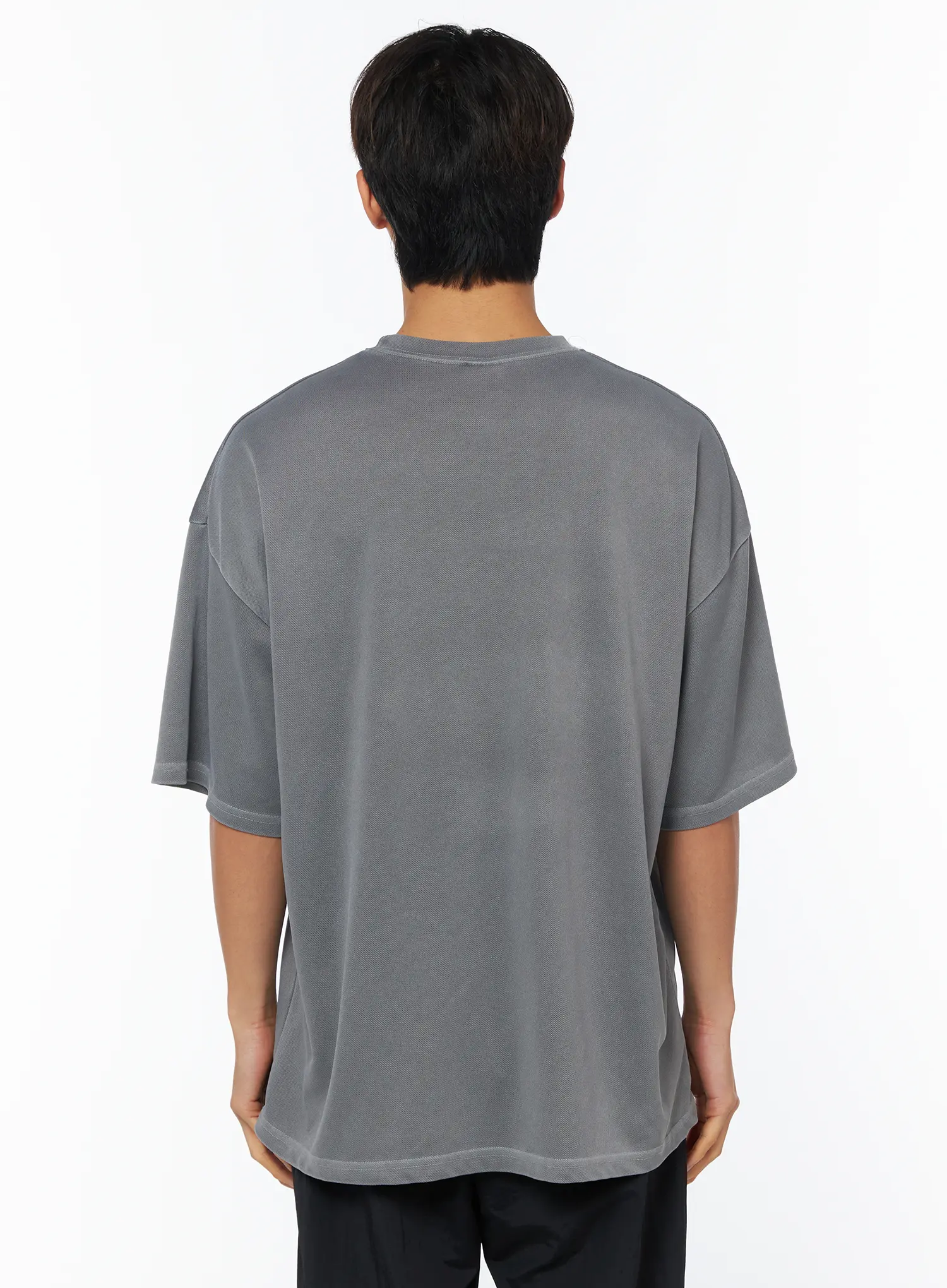 Men's Gray Racing Graphic T-Shirt IY529 - Image 5