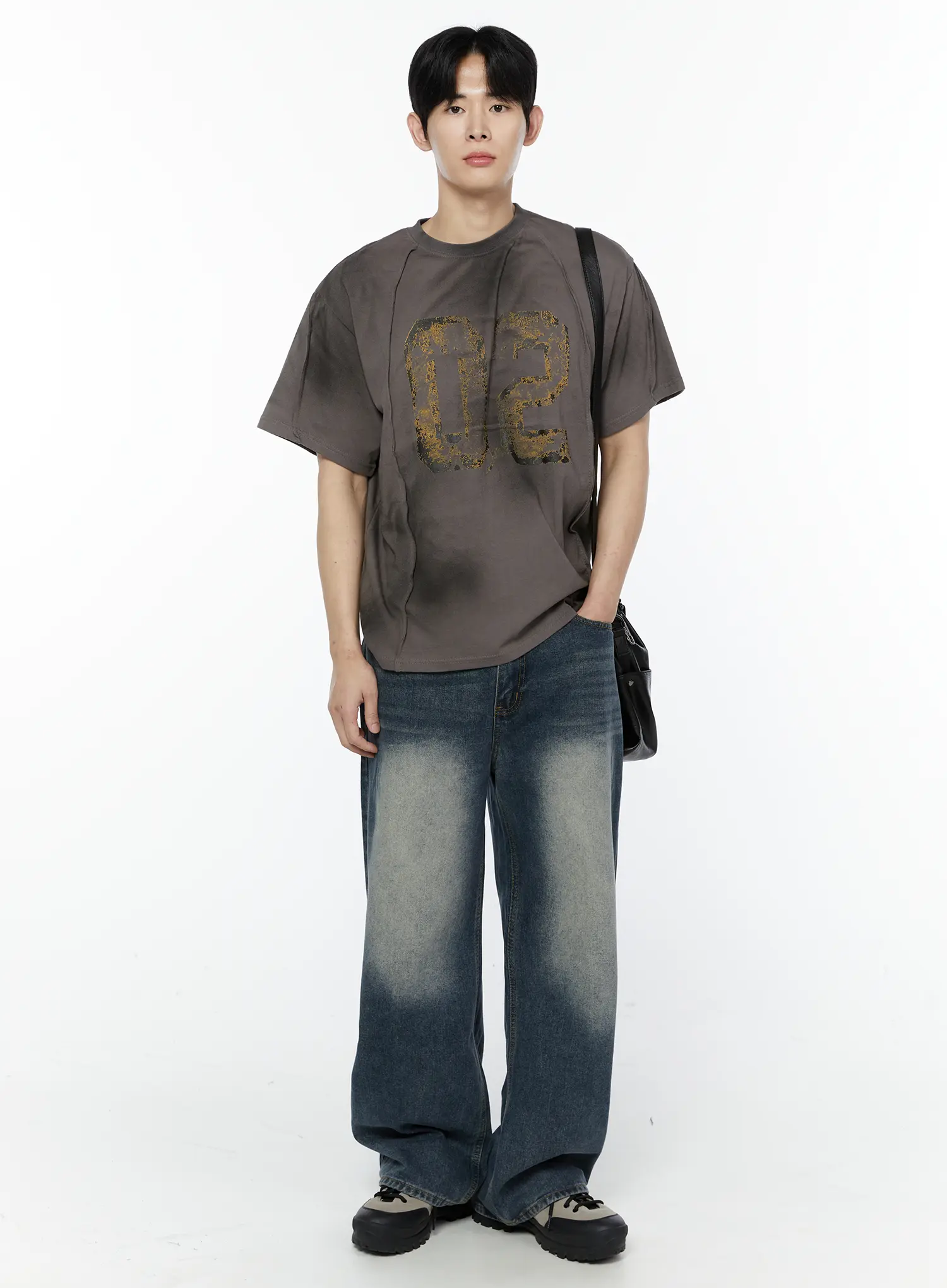 Men's Grunge Style Graphic T-Shirt IA530 - Image 2