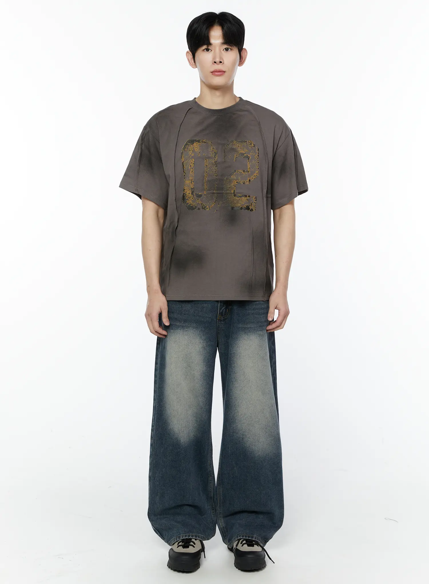 Men's Grunge Style Graphic T-Shirt IA530 - Image 3