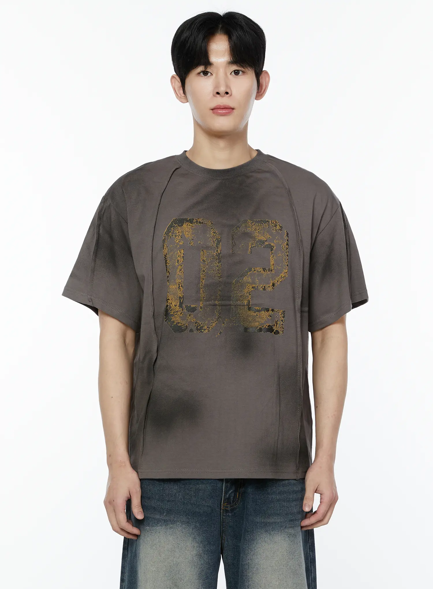 Men's Grunge Style Graphic T-Shirt IA530 - Image 7