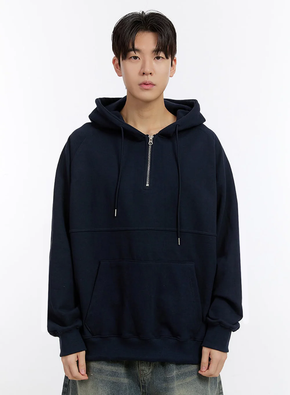 Men's Half-Zip Hoodie IM525 - Image 11
