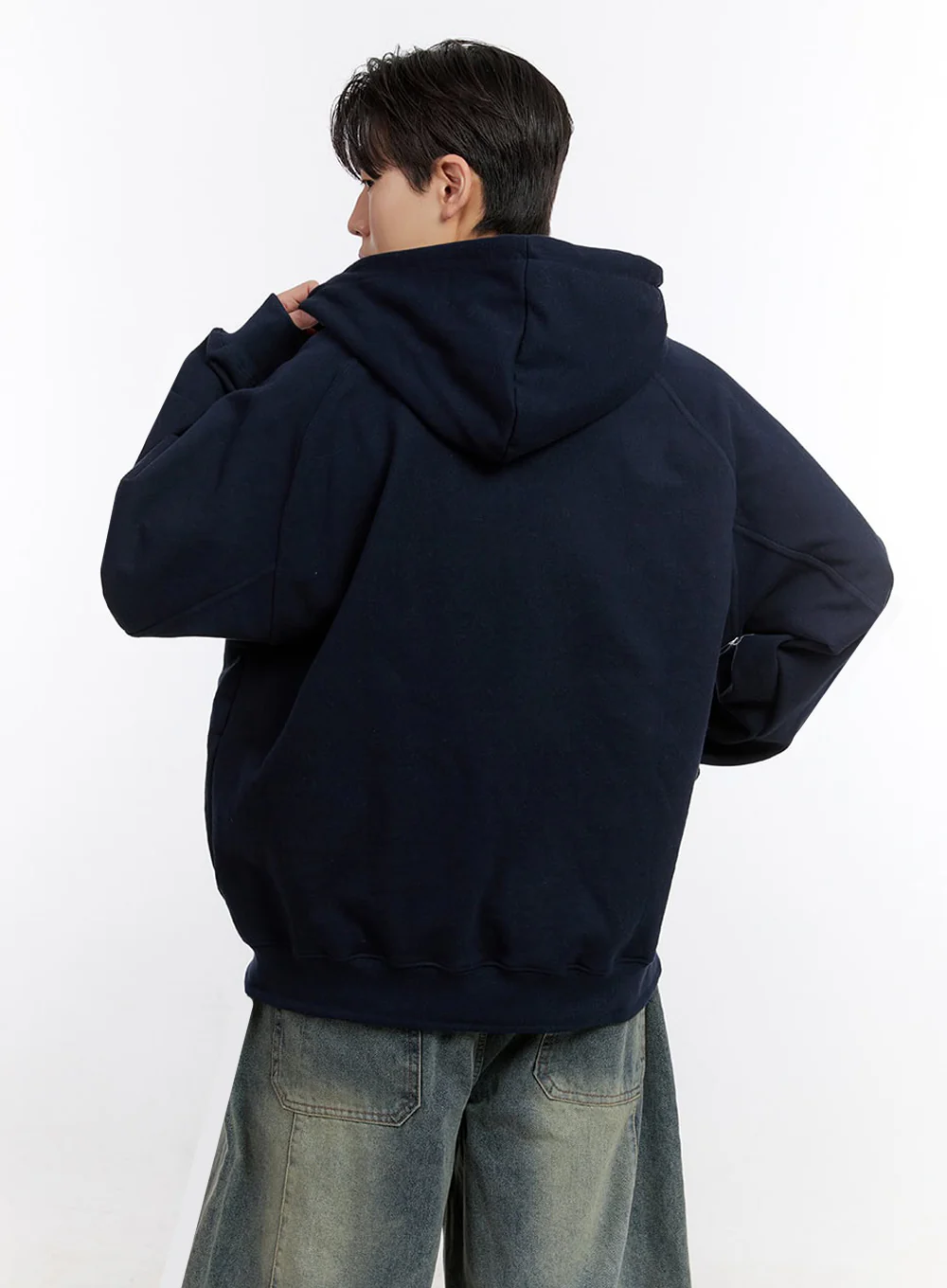 Men's Half-Zip Hoodie IM525 - Image 7