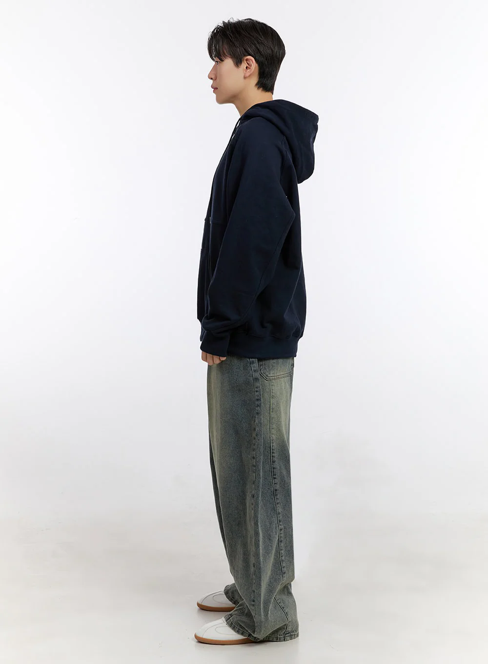 Men's Half-Zip Hoodie IM525 - Image 9