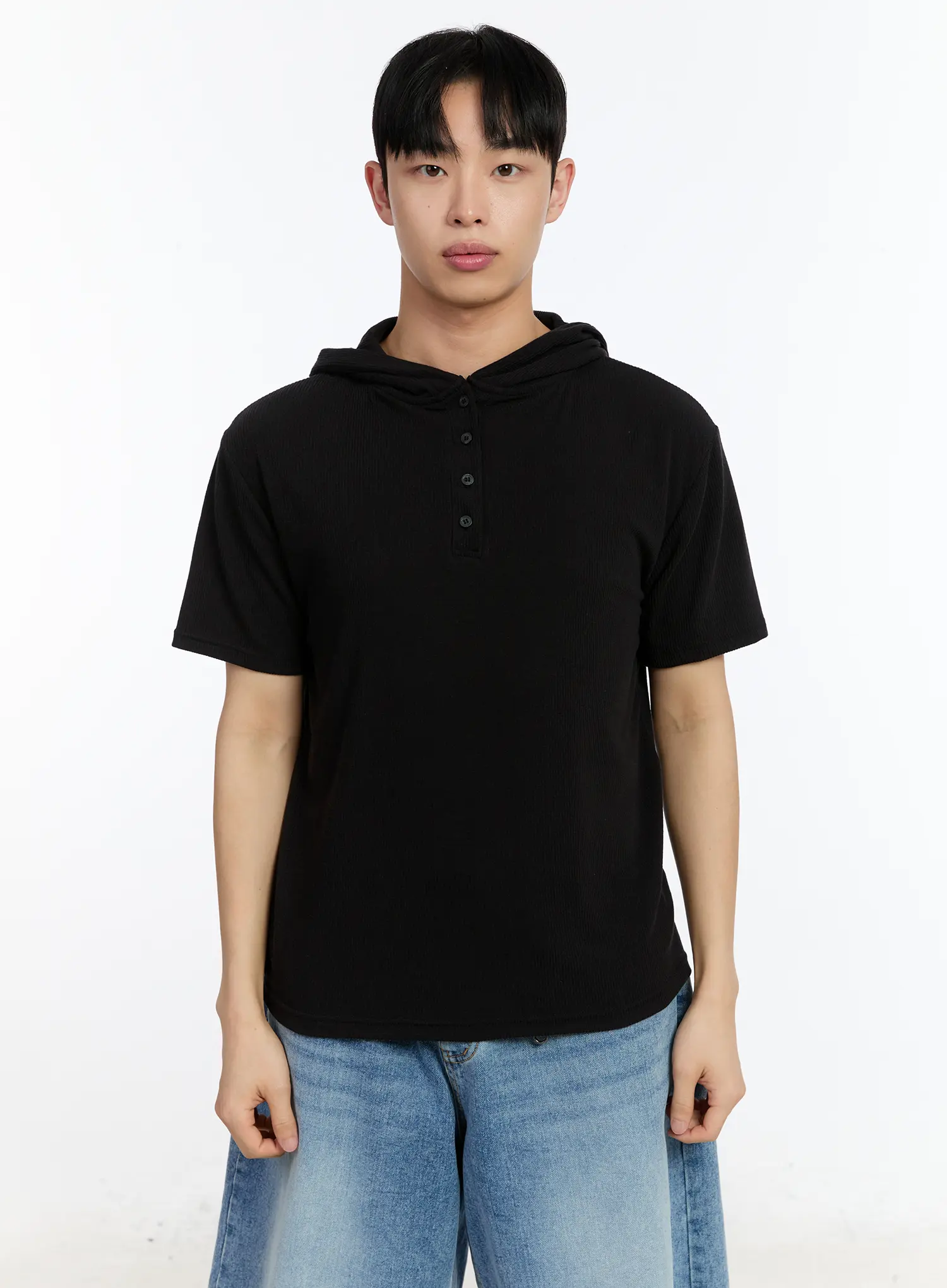 Men's Hooded Short Sleeve Tee IA507 - Image 10