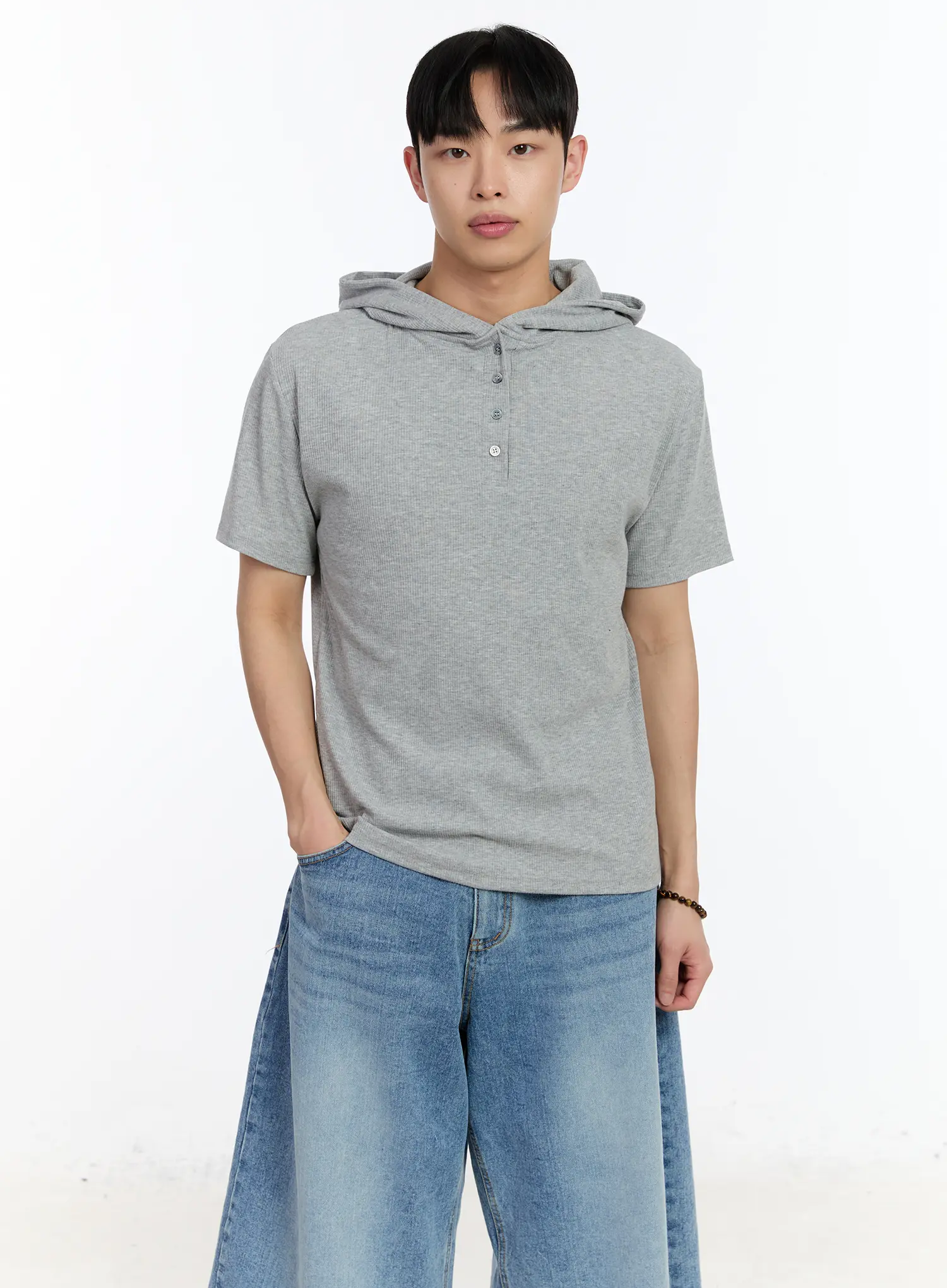 Men's Hooded Short Sleeve Tee IA507 - Image 3