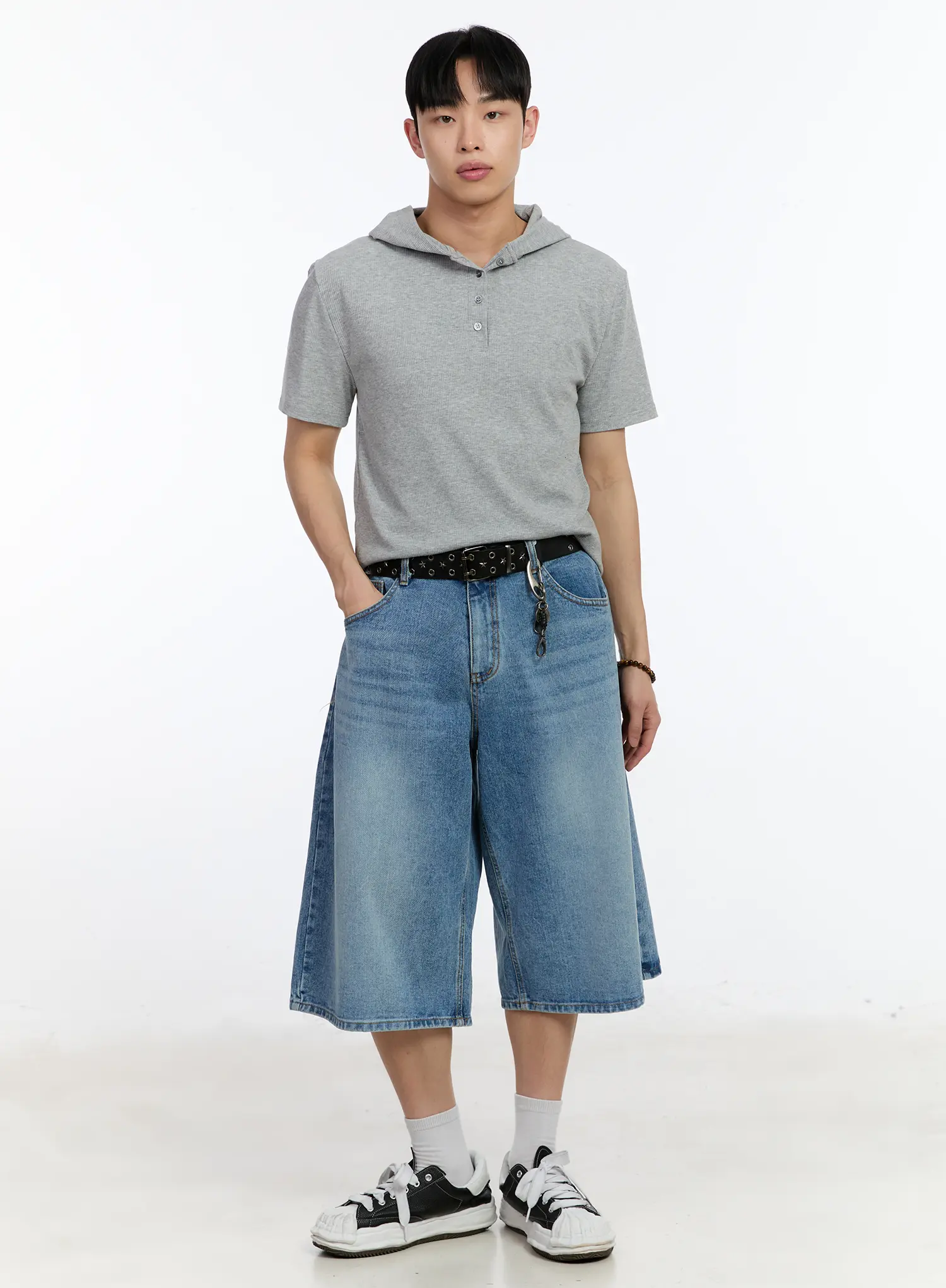 Men's Hooded Short Sleeve Tee IA507 - Image 7