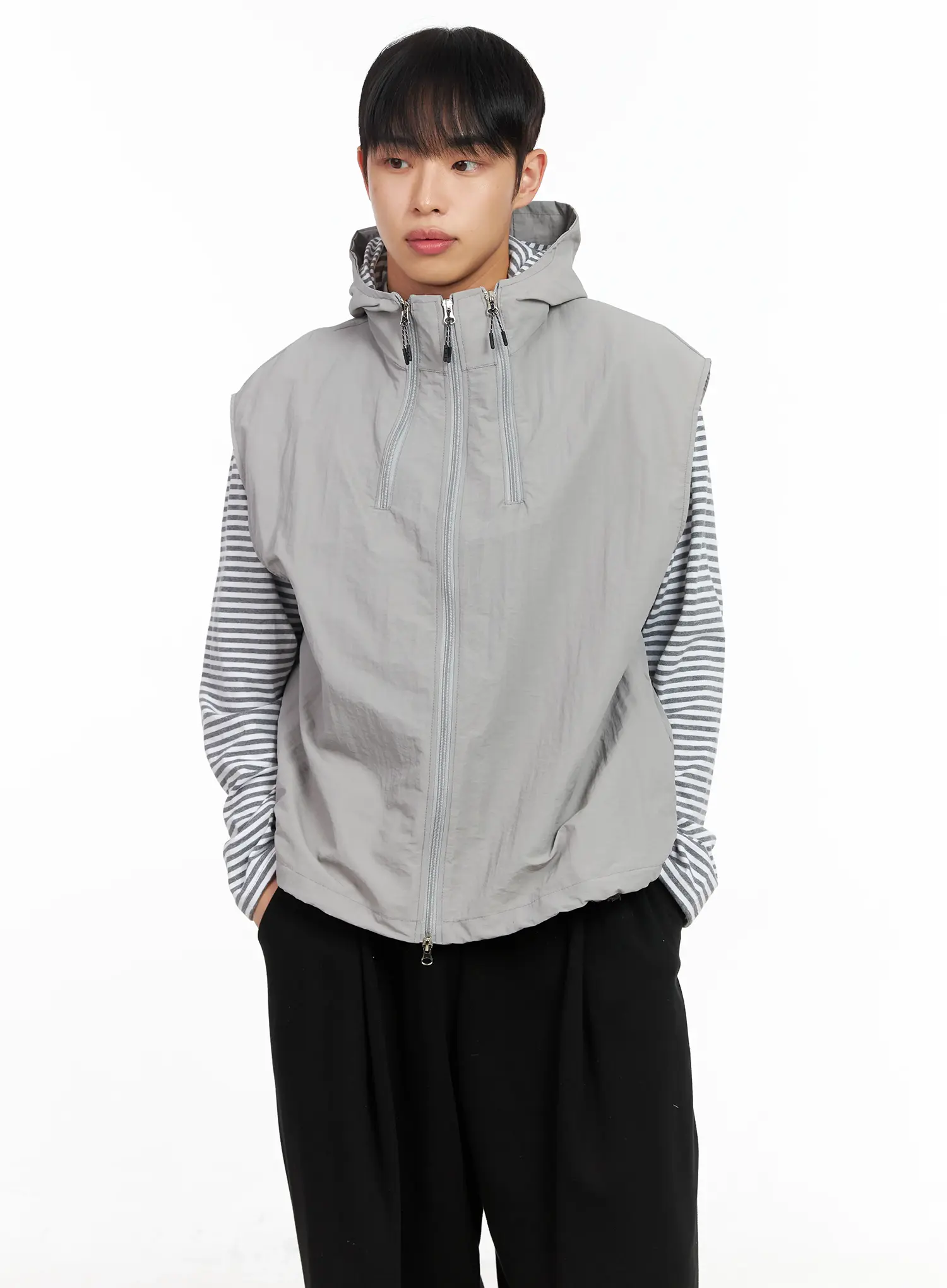 Men's Hooded Vest IM516 - Image 7