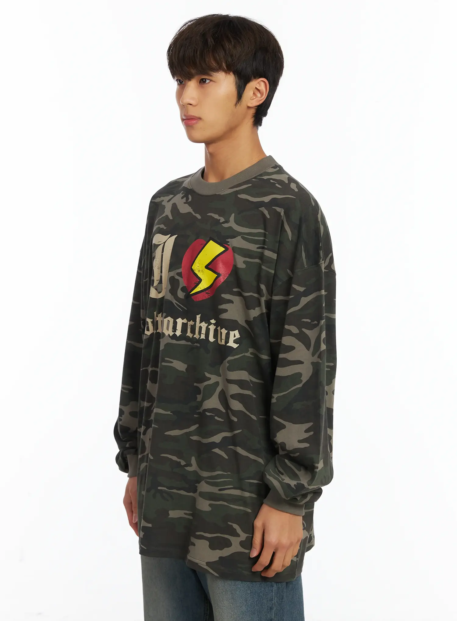 Men's I Love Volt Archive Long Sleeve Top (Camouflage) IJ514 - Image 4