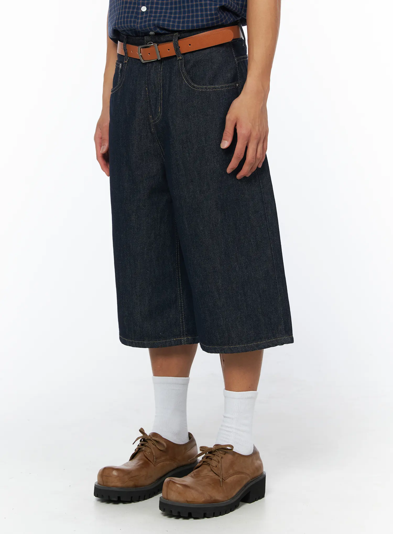 Men's Indigo Bermuda Jorts IY529 - Image 2