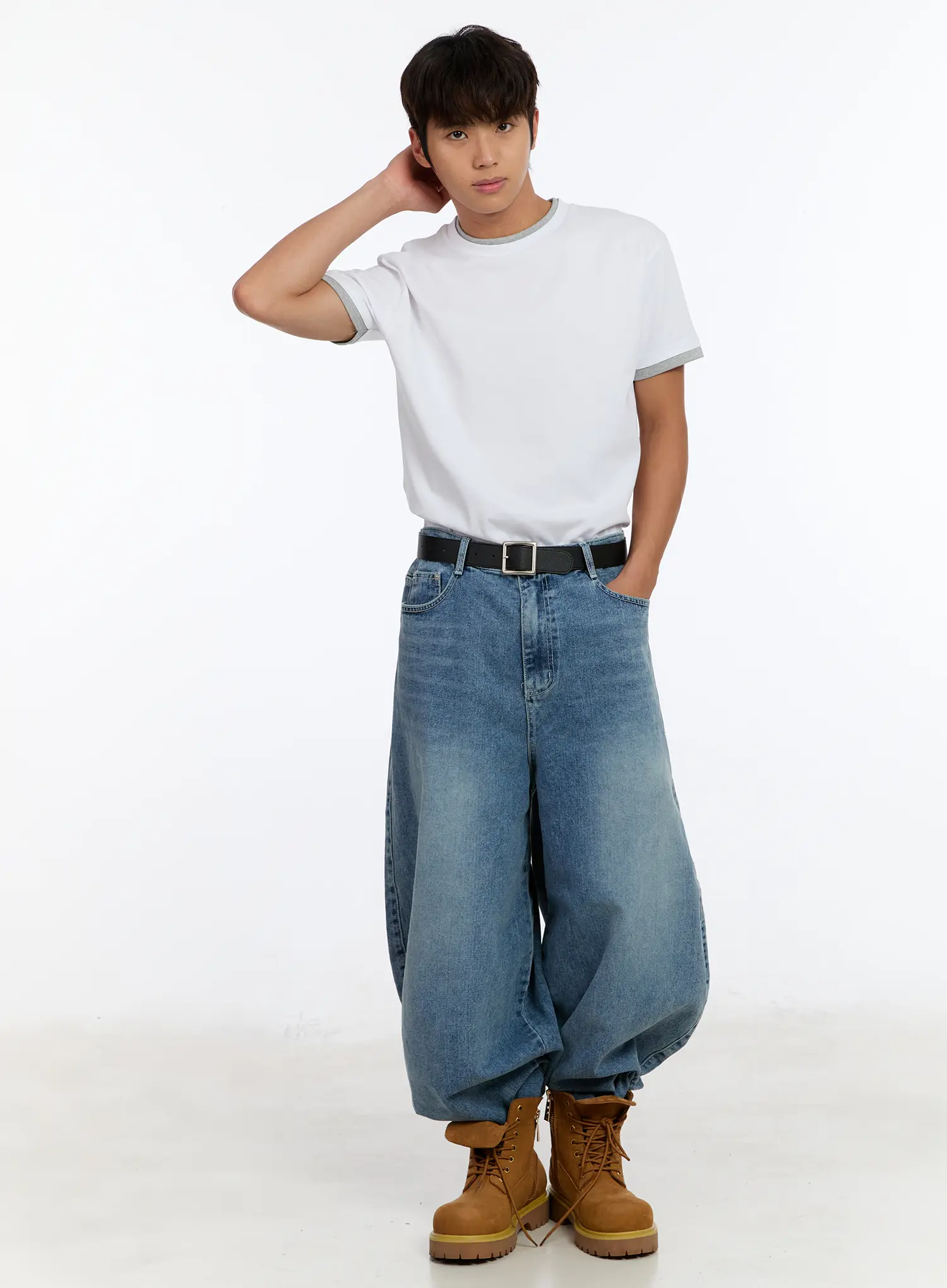 Men's Layered Crewneck T-Shirt IM530 - Image 7
