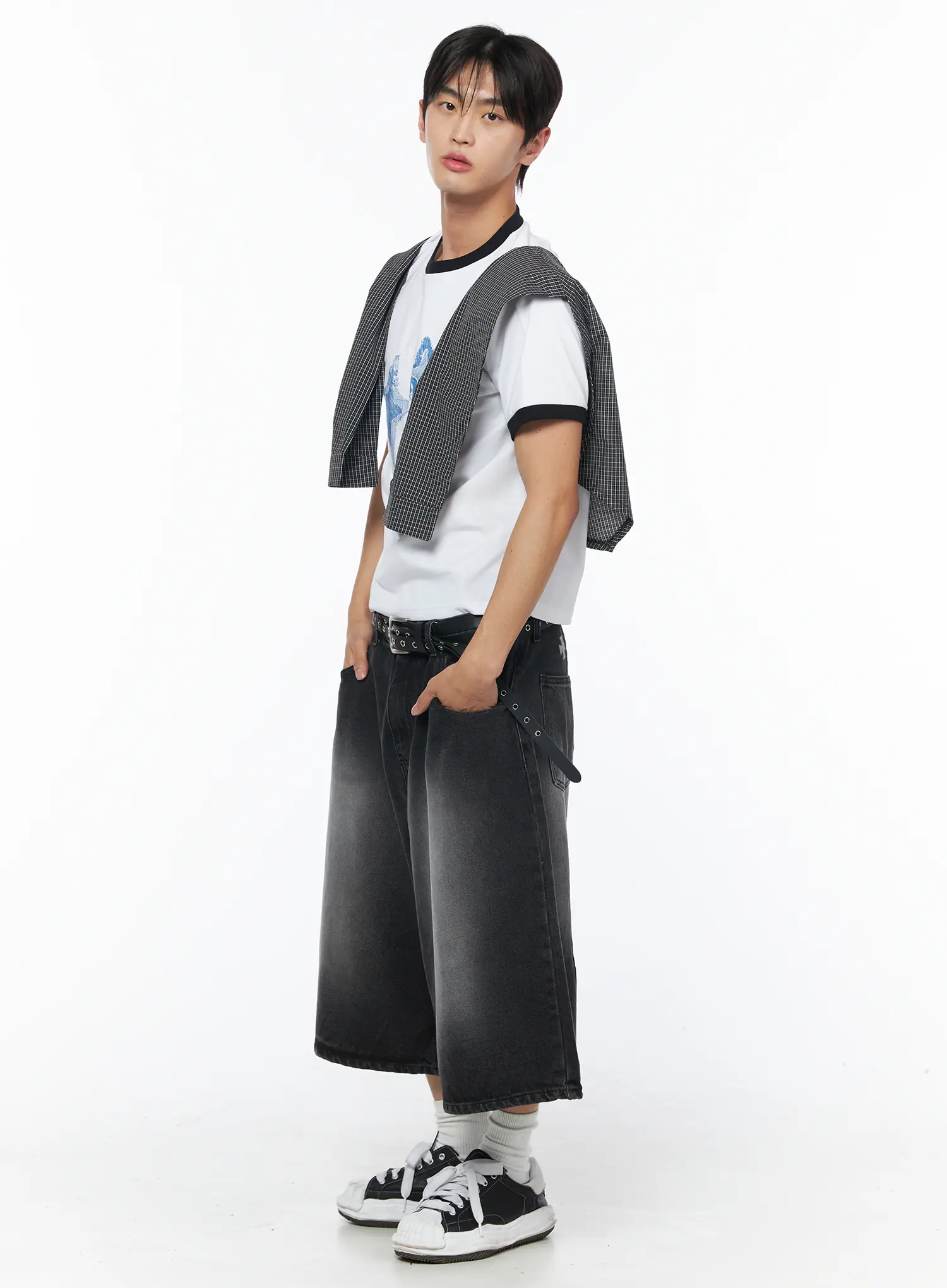 Men's Layering Plaid Shirt IU510 - Image 11