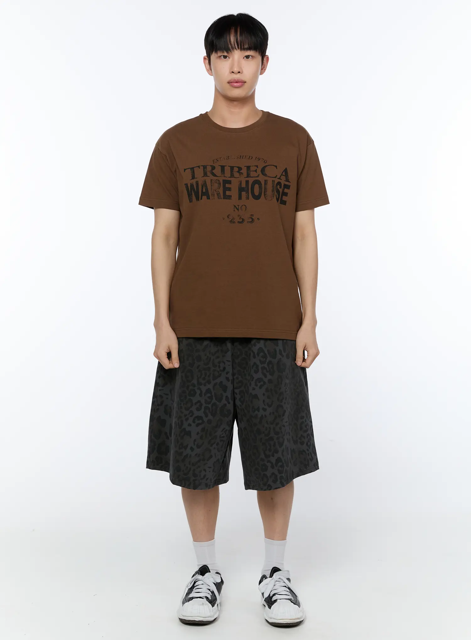 Men's Leopard Print Bermuda Shorts IA517 - Image 3