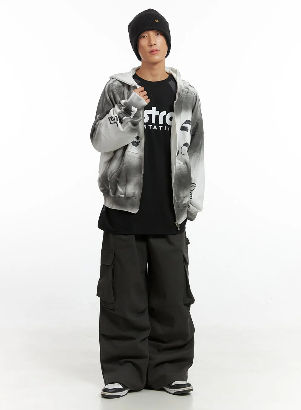 Men's Letter Print Long Sleeve Shirt IO417 - Image 9