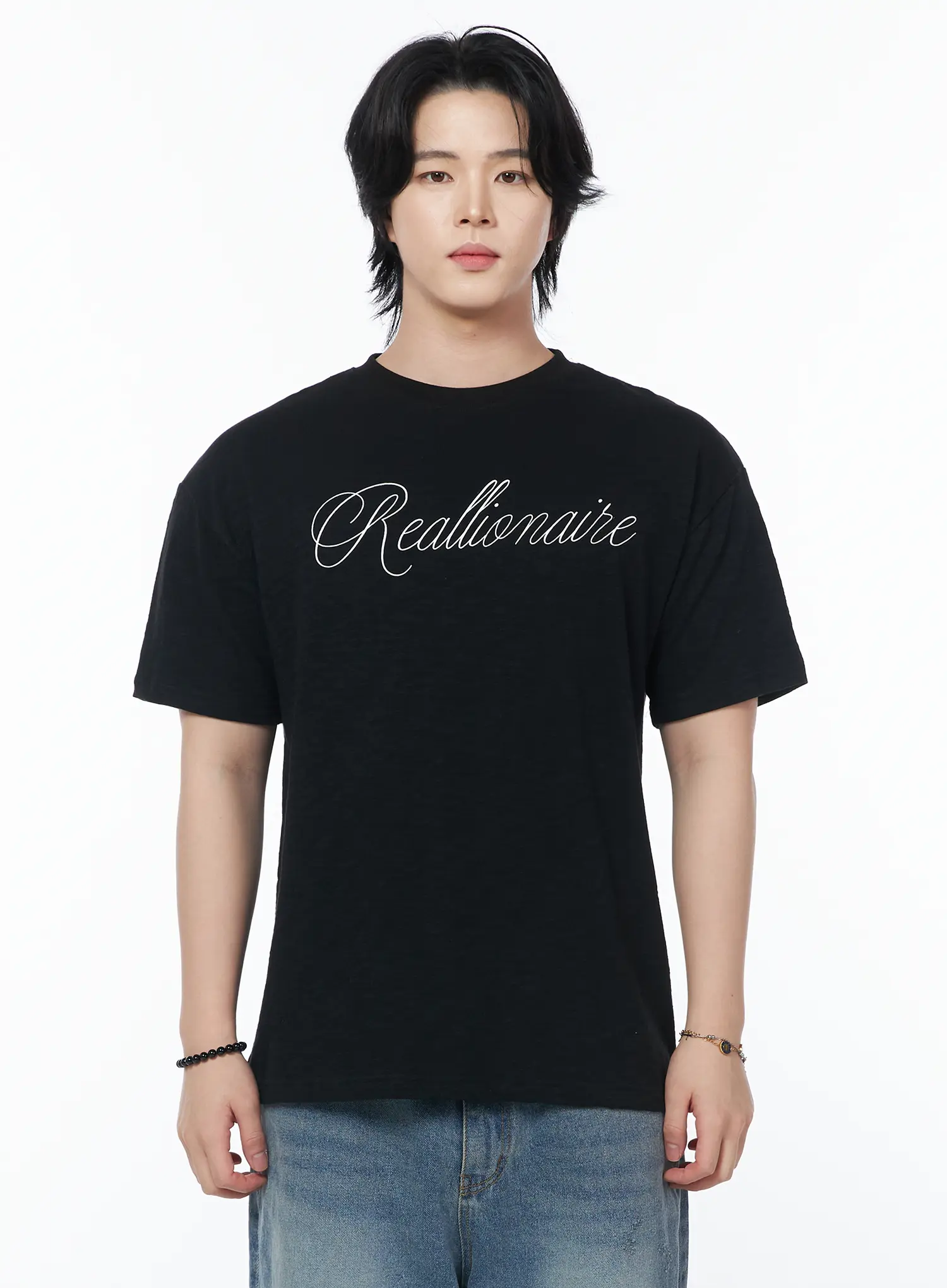 Men's Lettering T-Shirt IY525 - Image 10
