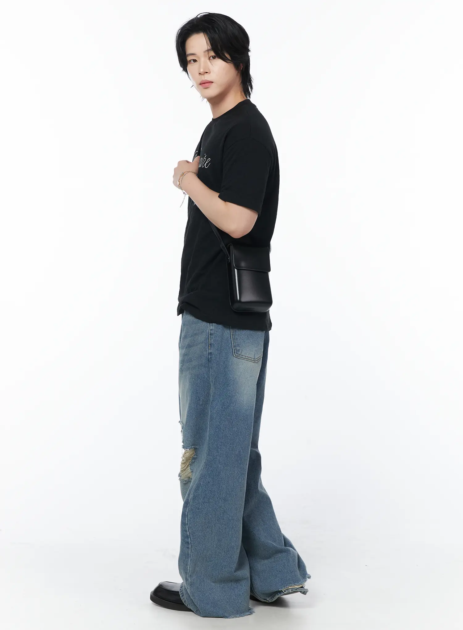 Men's Lettering T-Shirt IY525 - Image 9