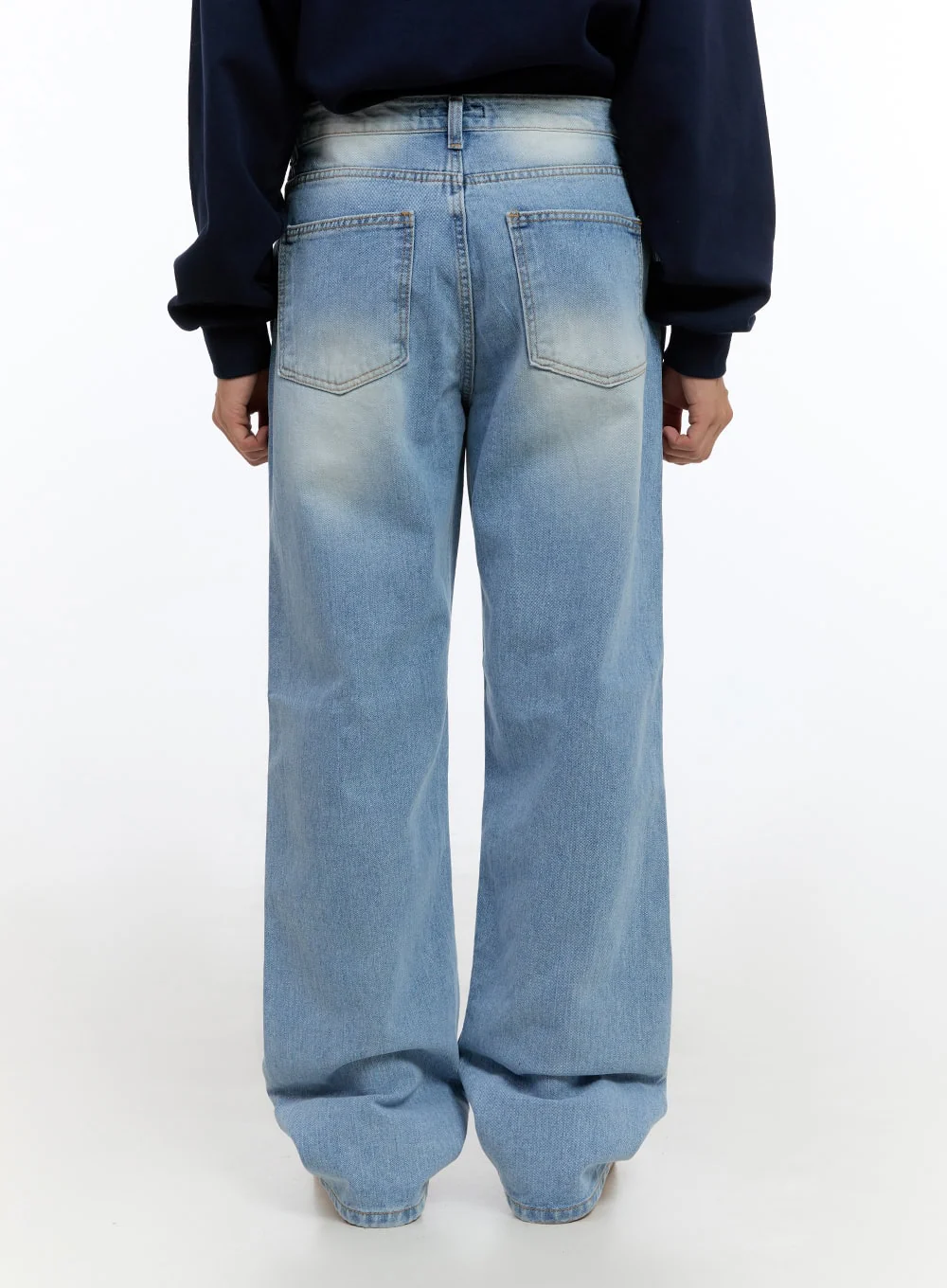 Men's Light Denim Classic Fit Jeans IS413 - Image 5