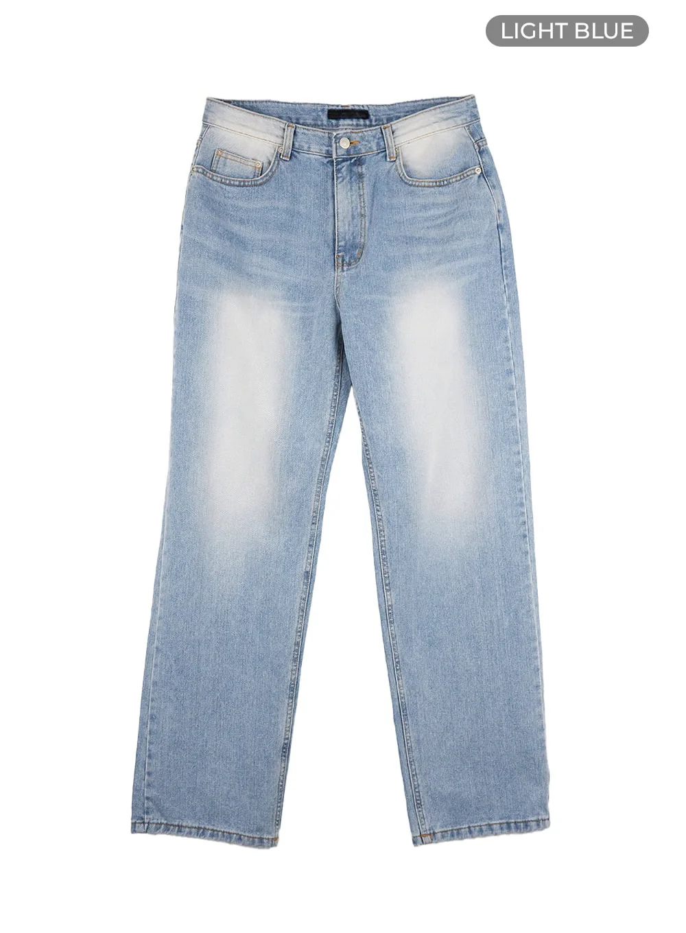 Men's Light Denim Classic Fit Jeans IS413 - Image 9
