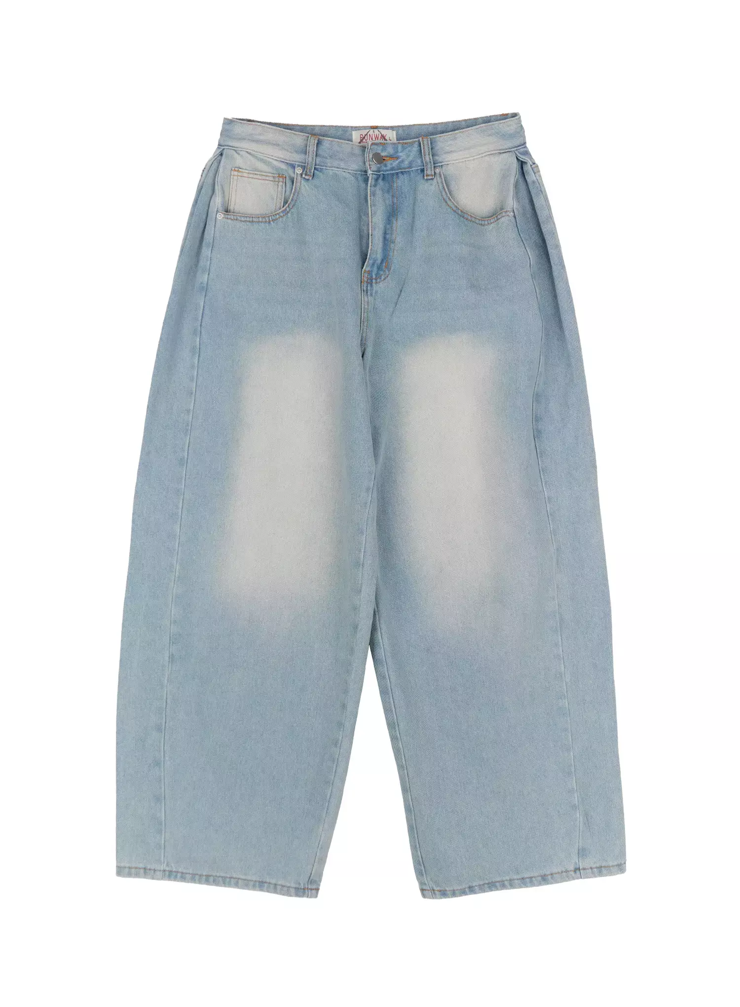 Men's Light Washed Side Point Jeans IN525 - Image 16
