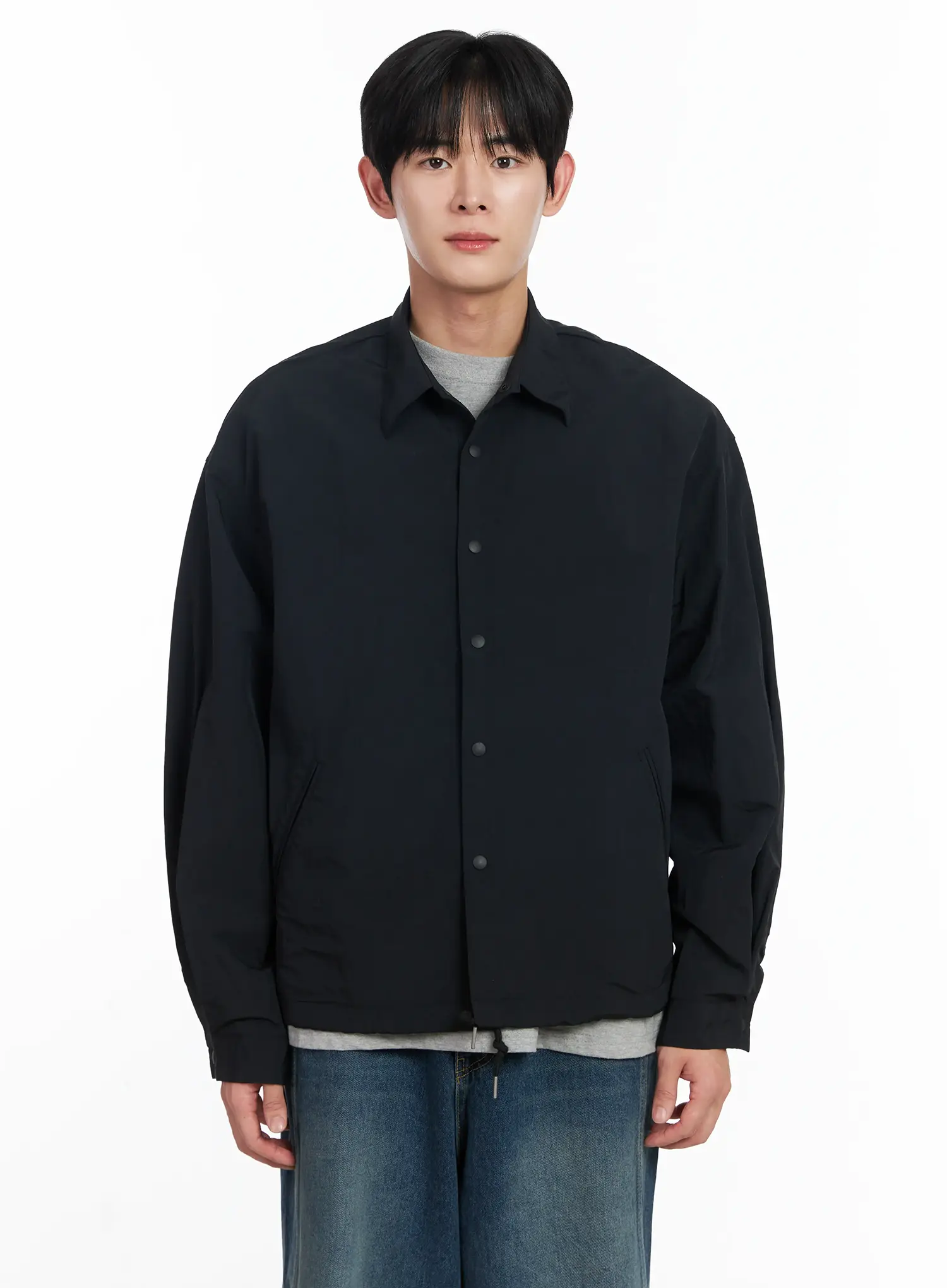 Men's Lightweight Spring Coach Jacket IJ521 - Image 14