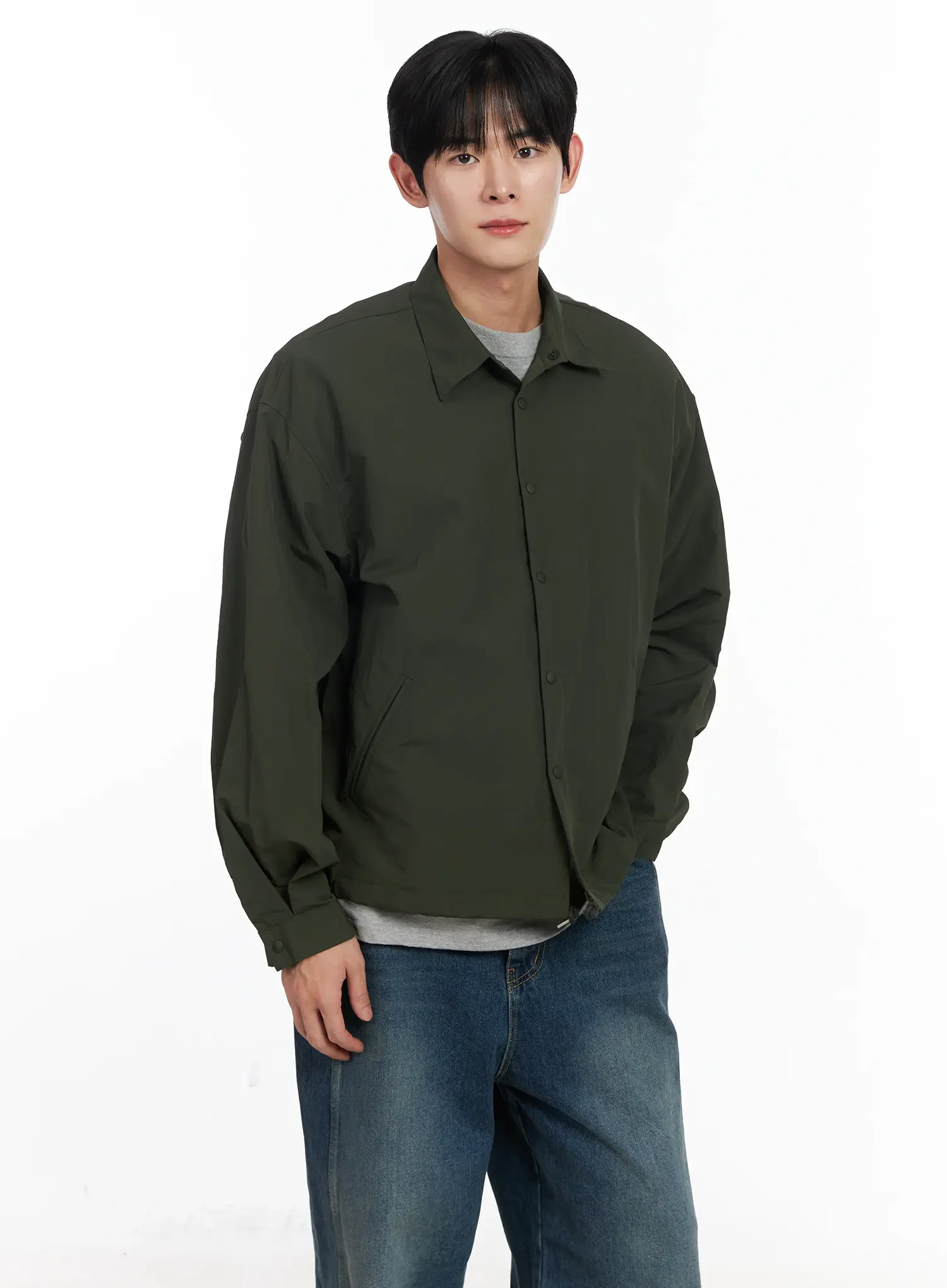 Men's Lightweight Spring Coach Jacket IJ521 - Image 2
