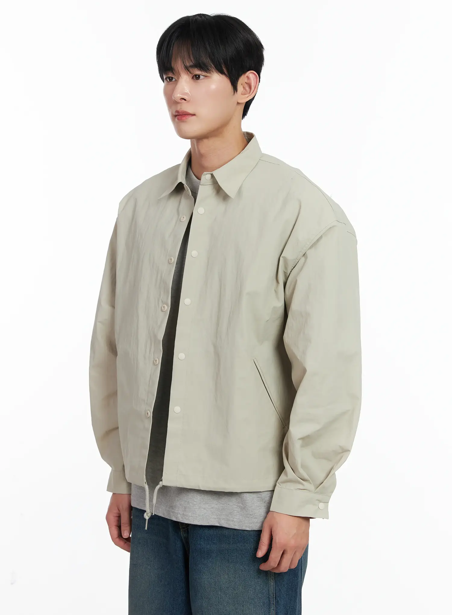 Men's Lightweight Spring Coach Jacket IJ521 - Image 4