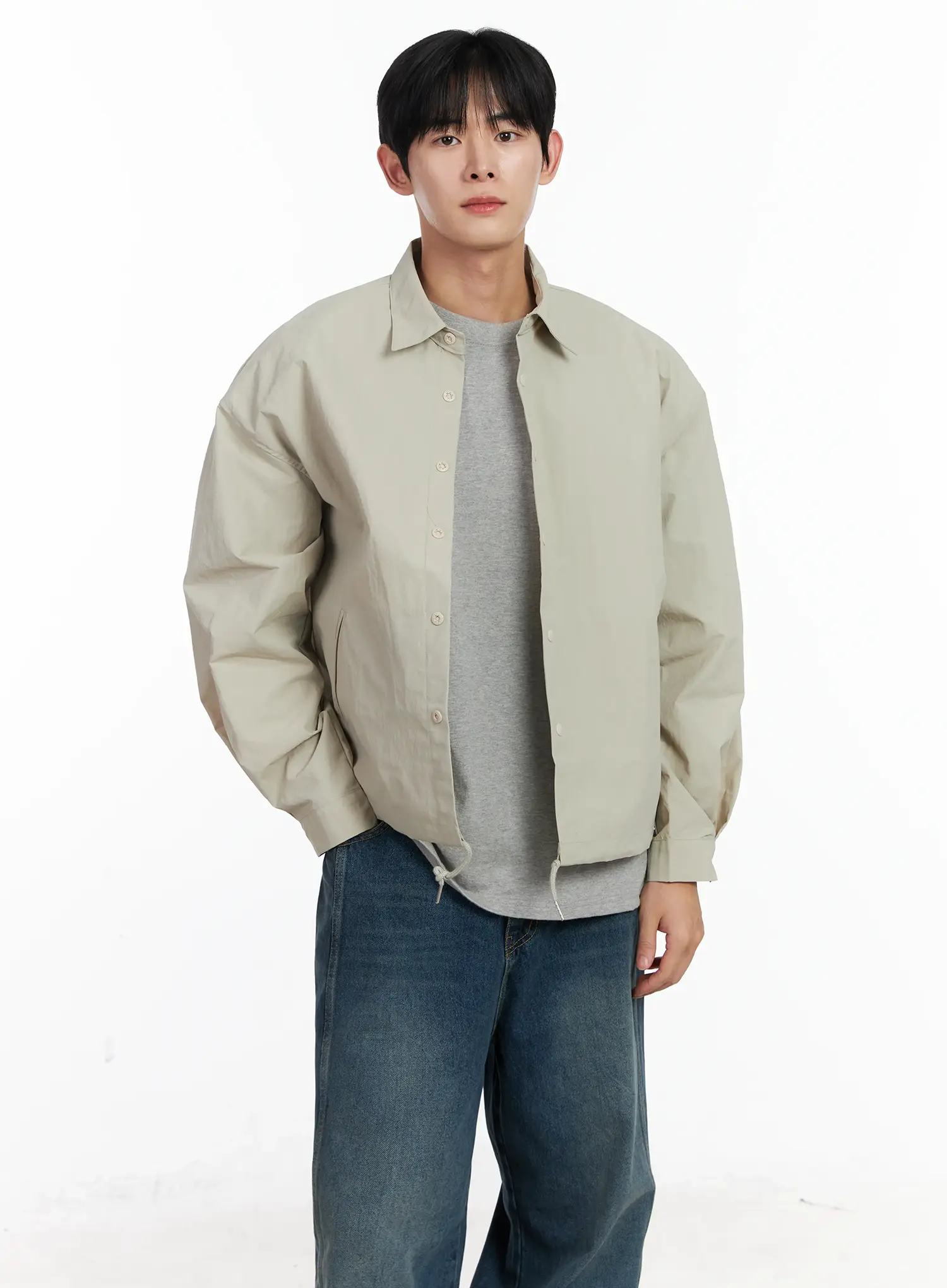 Men's Lightweight Spring Coach Jacket IJ521 - Image 6