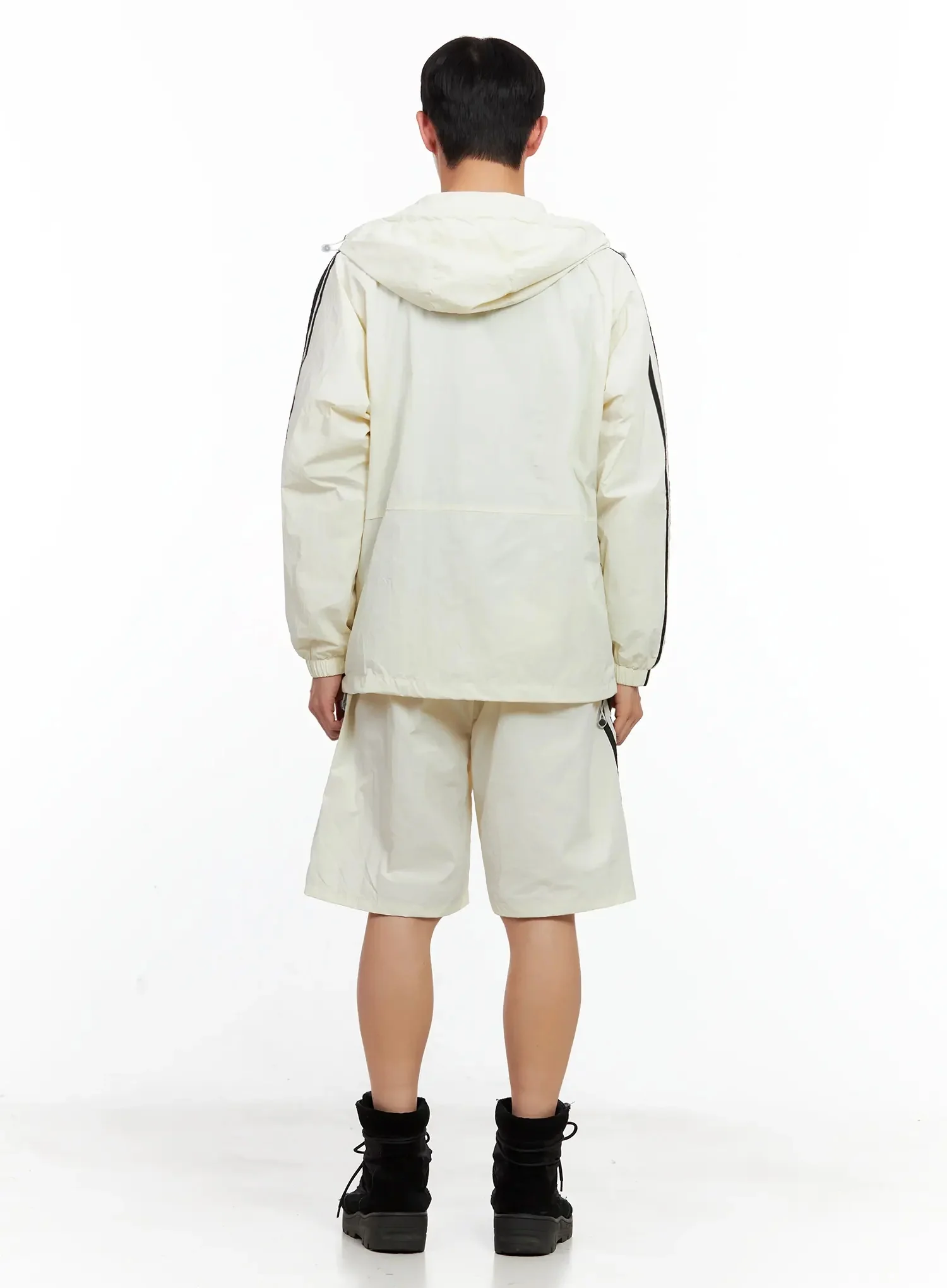 Men's Lightweight Striped Track Shorts IL516 - Image 11