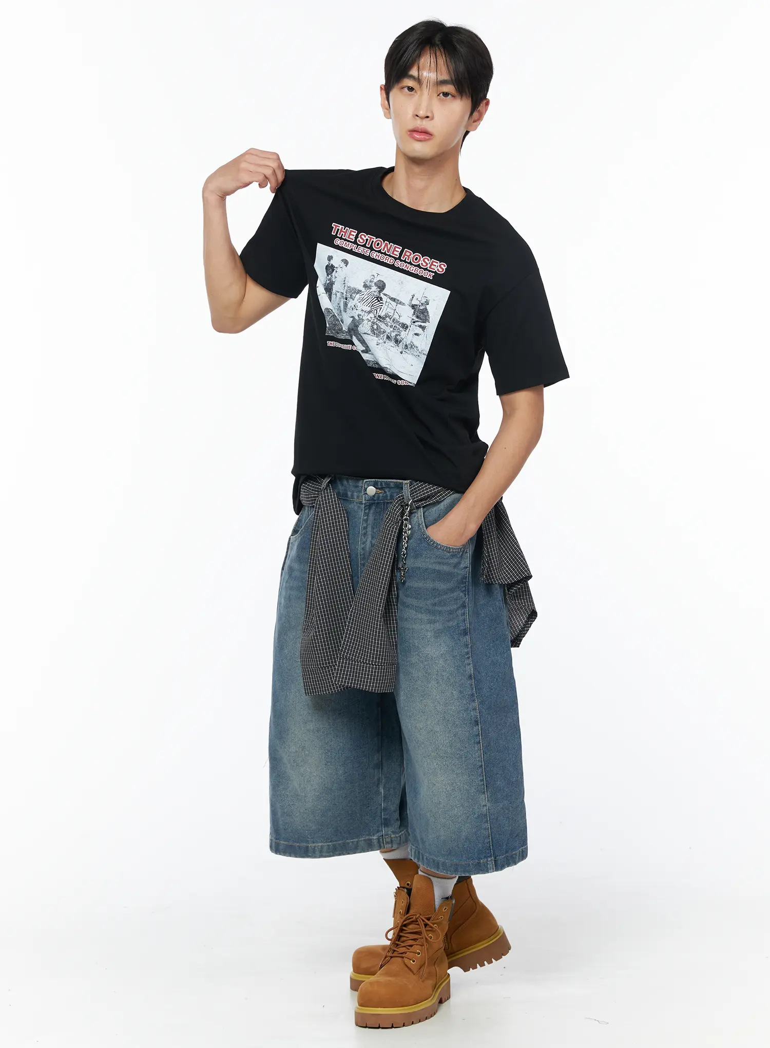 Men's Long Bermuda Jorts IU510 - Image 8