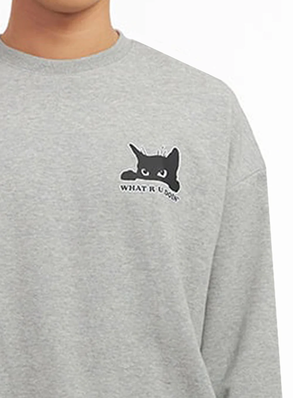 Men's Long-Sleeve Oversized Sweatshirt ID427 - Image 3