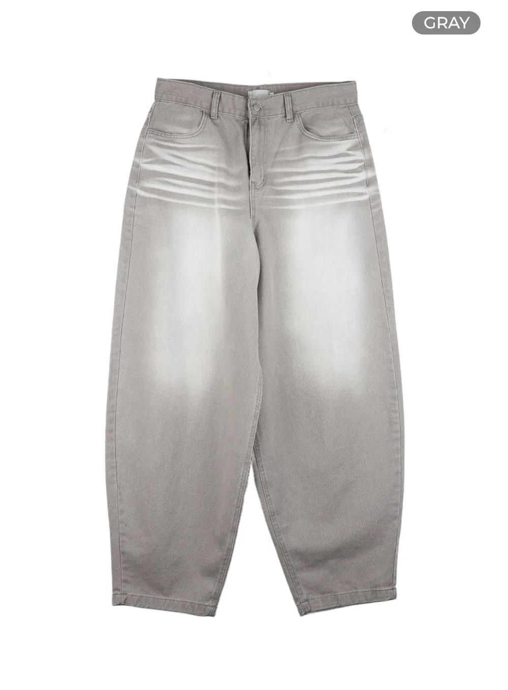 Men's Loose Fit Baggy Jeans (Gray) IG409 - Image 8