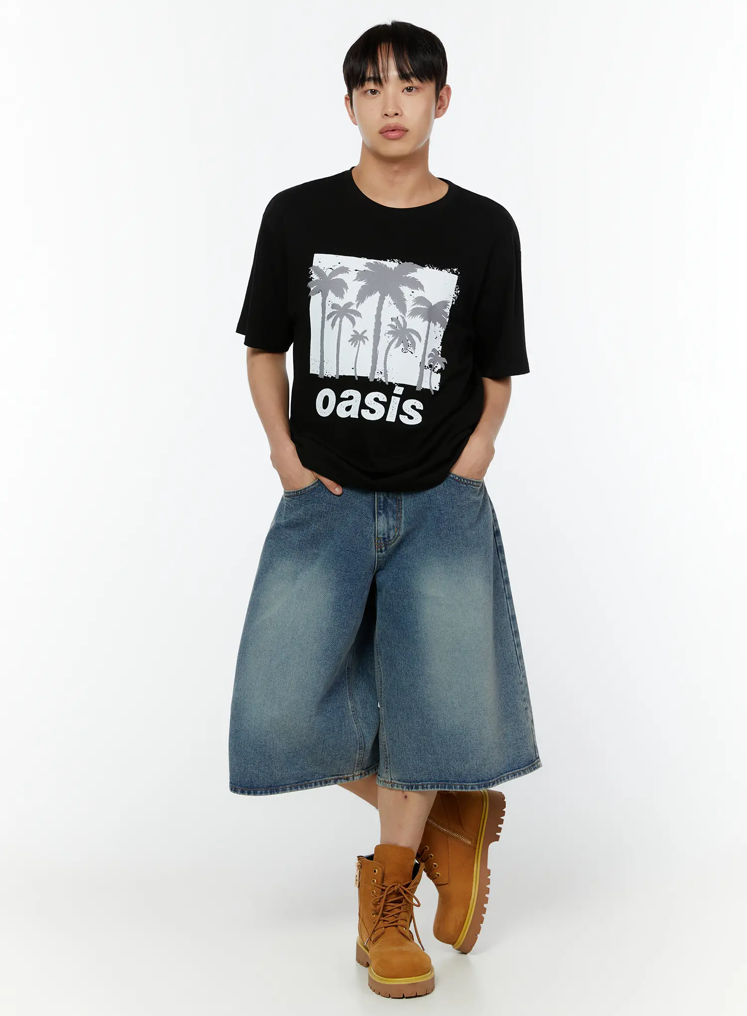 Men's Loose Fit Jorts IU515 - Image 3