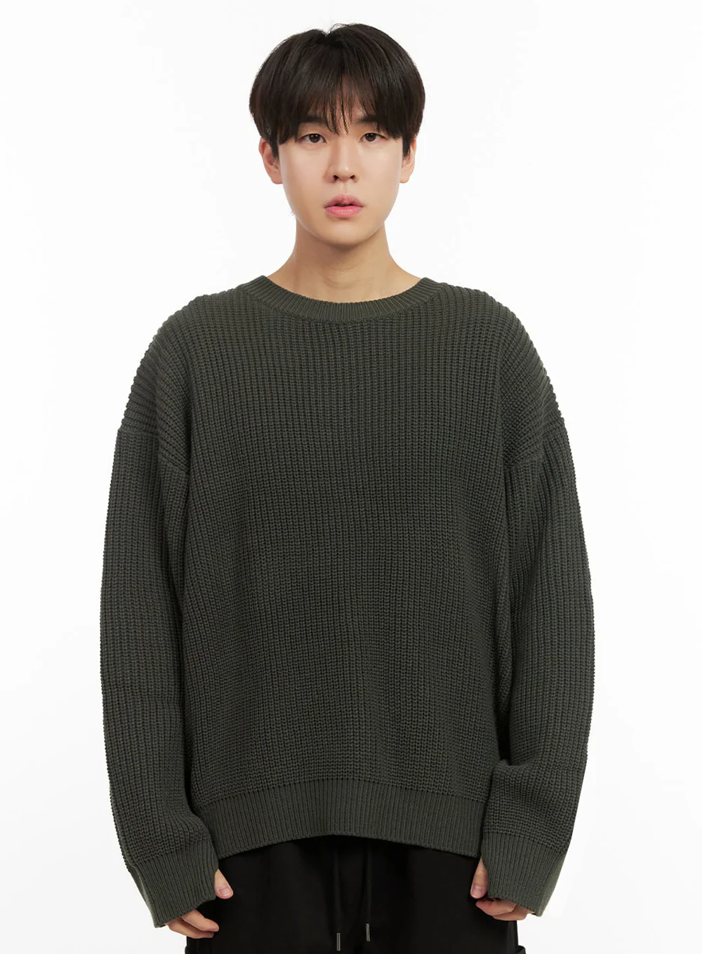 Men's Loose-Fit Sweater IJ517 - Image 12