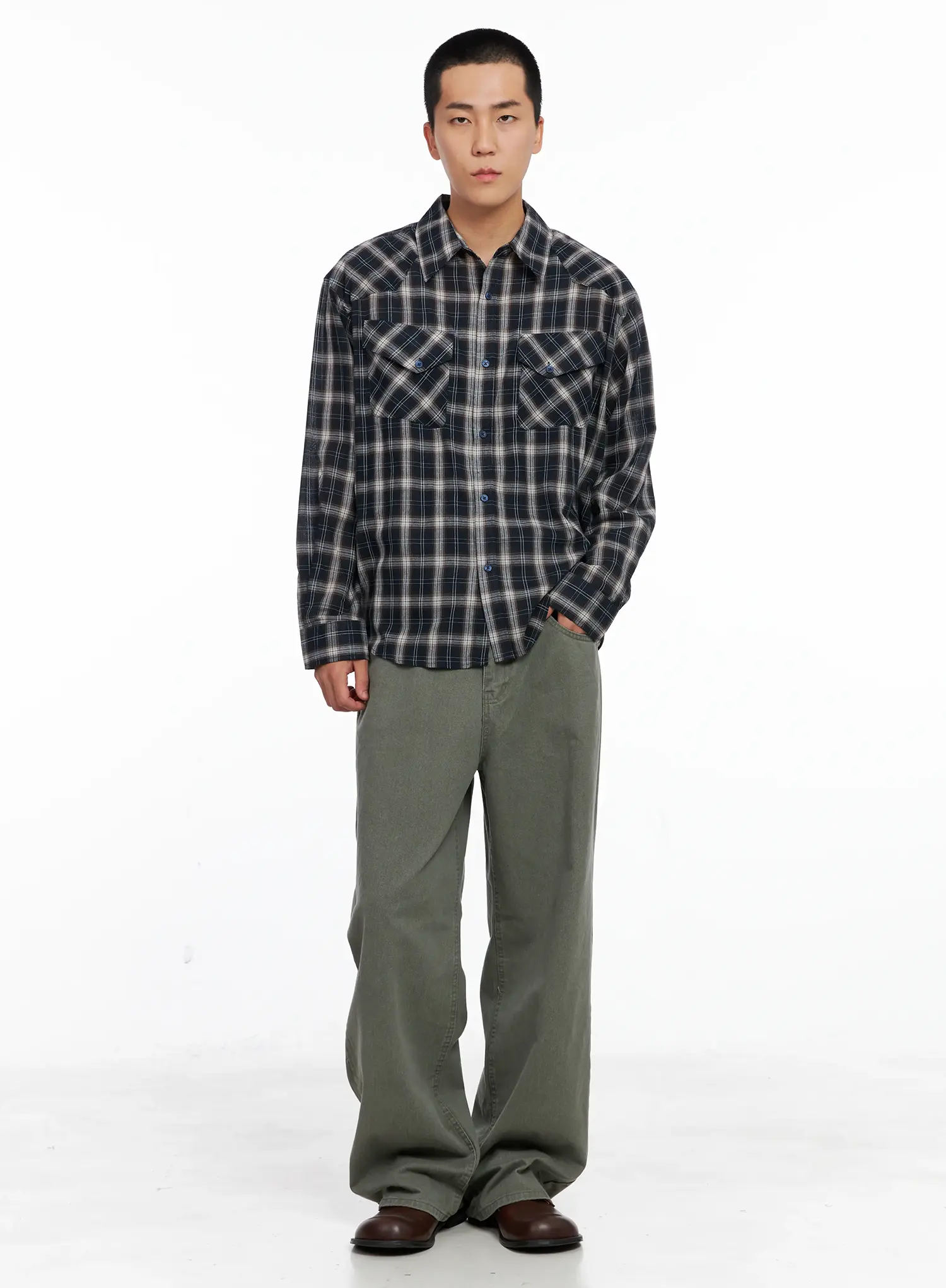 Men's Lost Baggy Jeans IG529 (Dark Green) - Image 14
