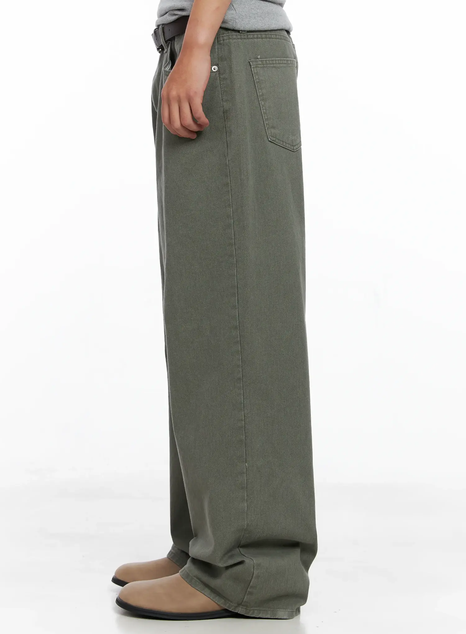 Men's Lost Baggy Jeans IG529 (Dark Green) - Image 5
