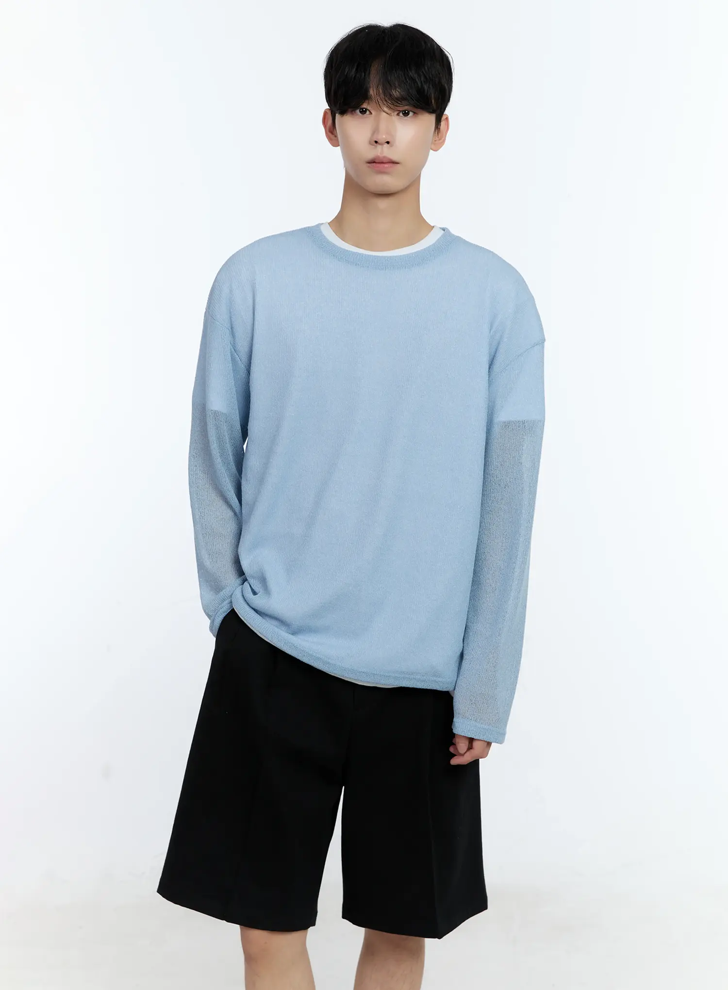 Men's Mesh Long-Sleeve Top IG501 - Image 7