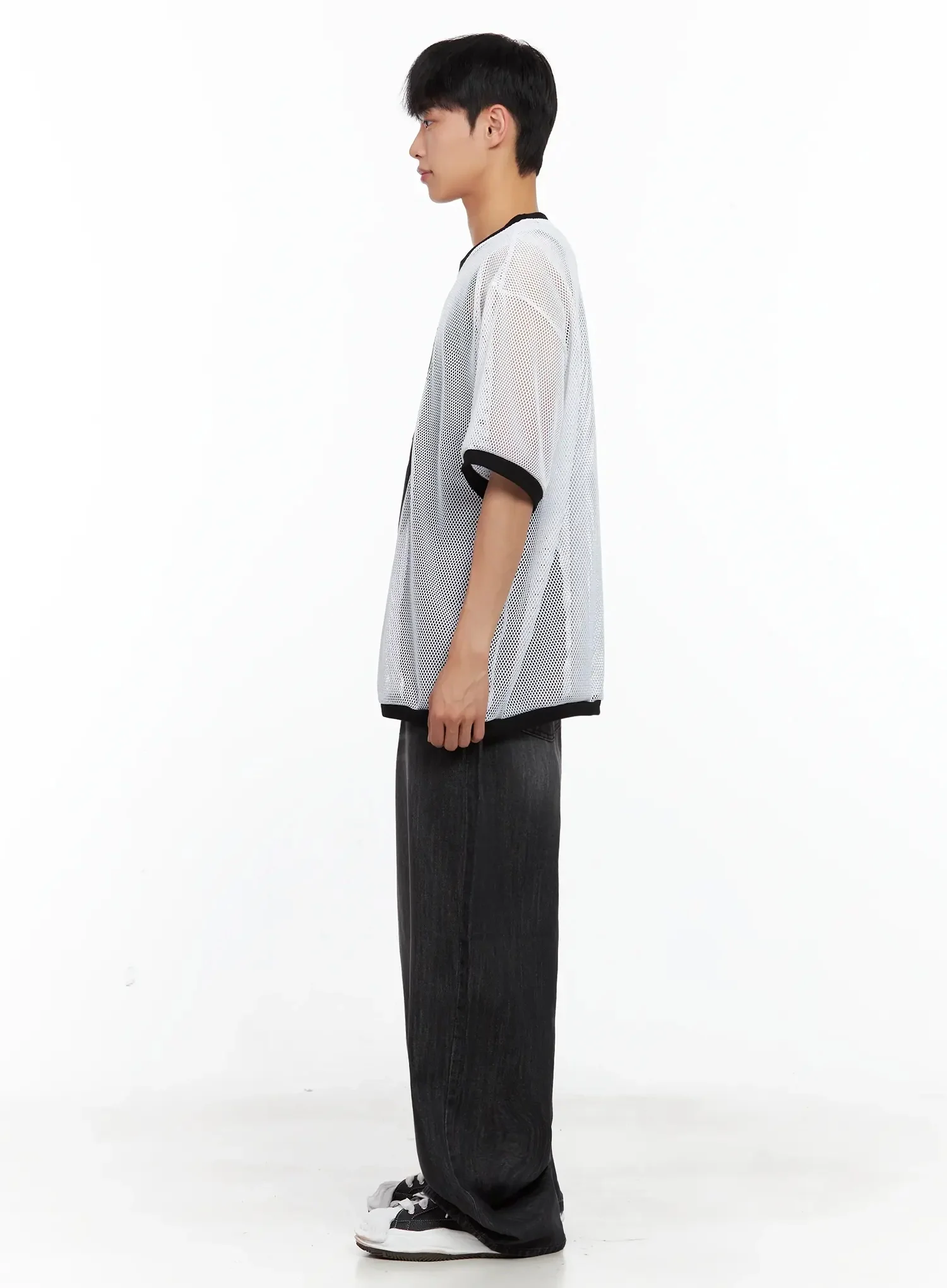 Men's Mesh Star Jersey Tee IL516 - Image 13
