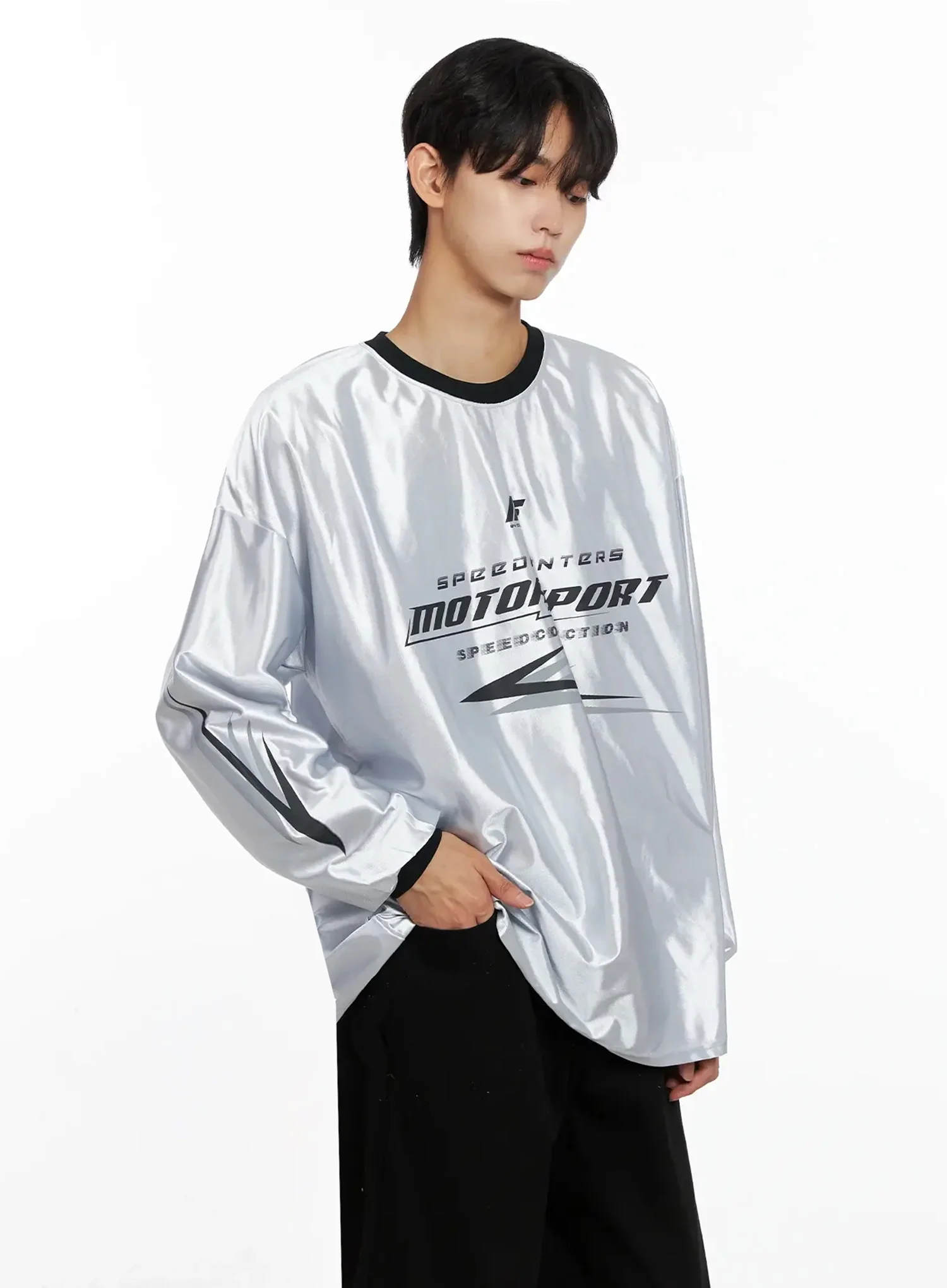 Men's Metallic Sporty Long Sleeve IO517 - Image 6