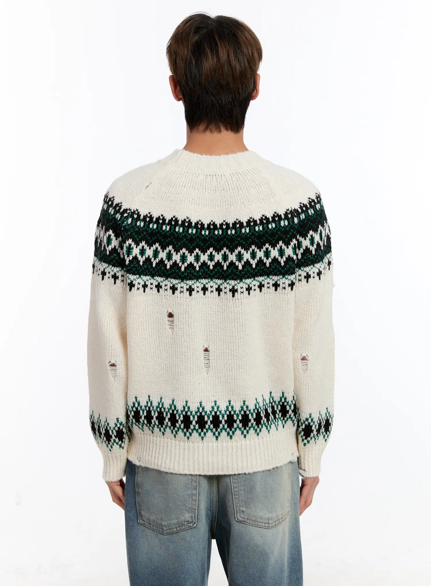 Men's Nordic Knit Sweater IN528 - Image 5