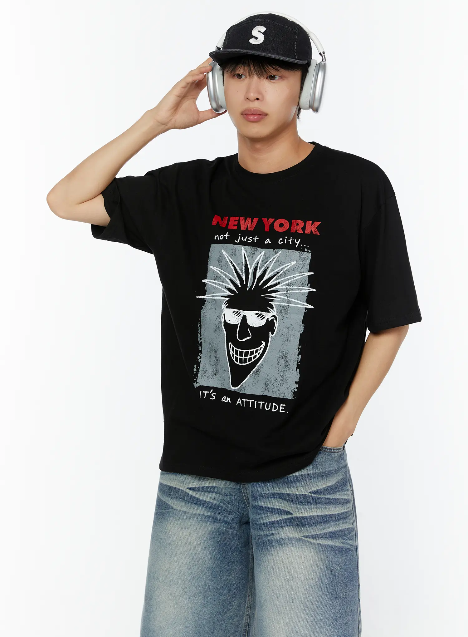 Men's NYC Graphic Tee IU516 - Image 2