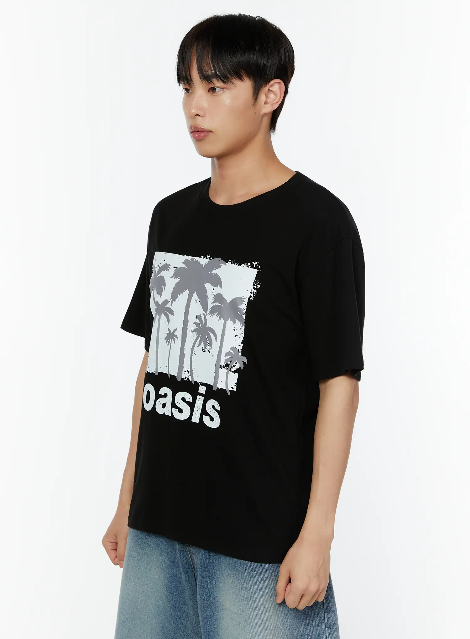 Men's Oasis Palm Graphic Tee IU515 - Image 5