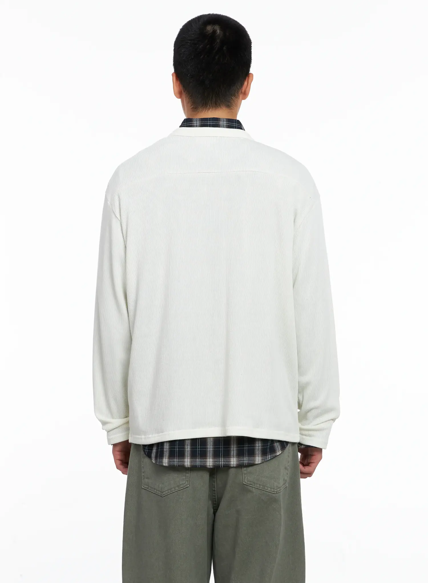 Men's One-Shoulder Zip Long Sleeve  IG529 - Image 7
