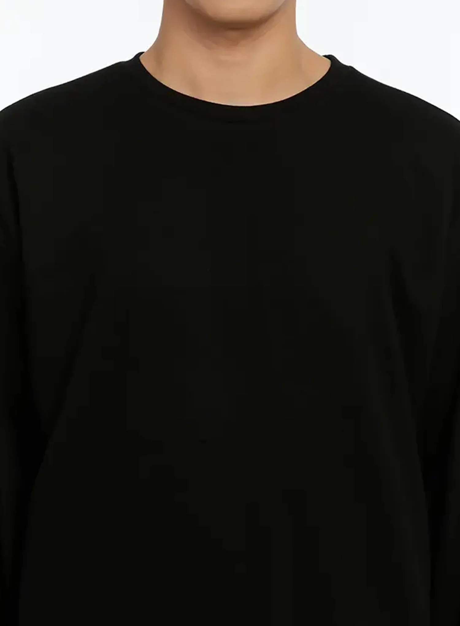 Men's Oversized Basic Long Sleeve Top IN506 - Image 4