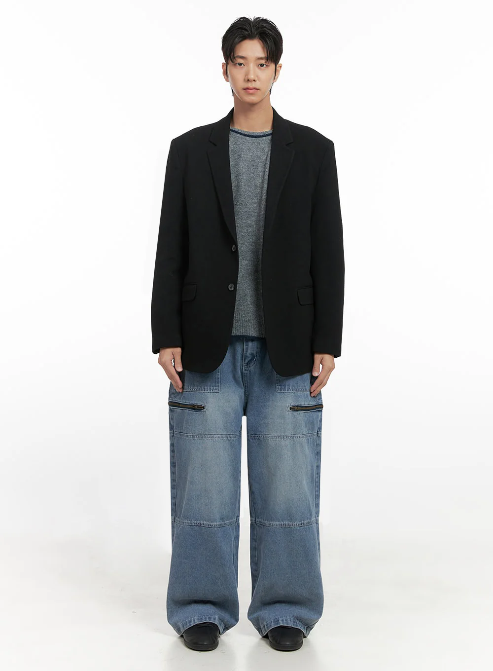 Men's Oversized Blazer ID406 - Image 7