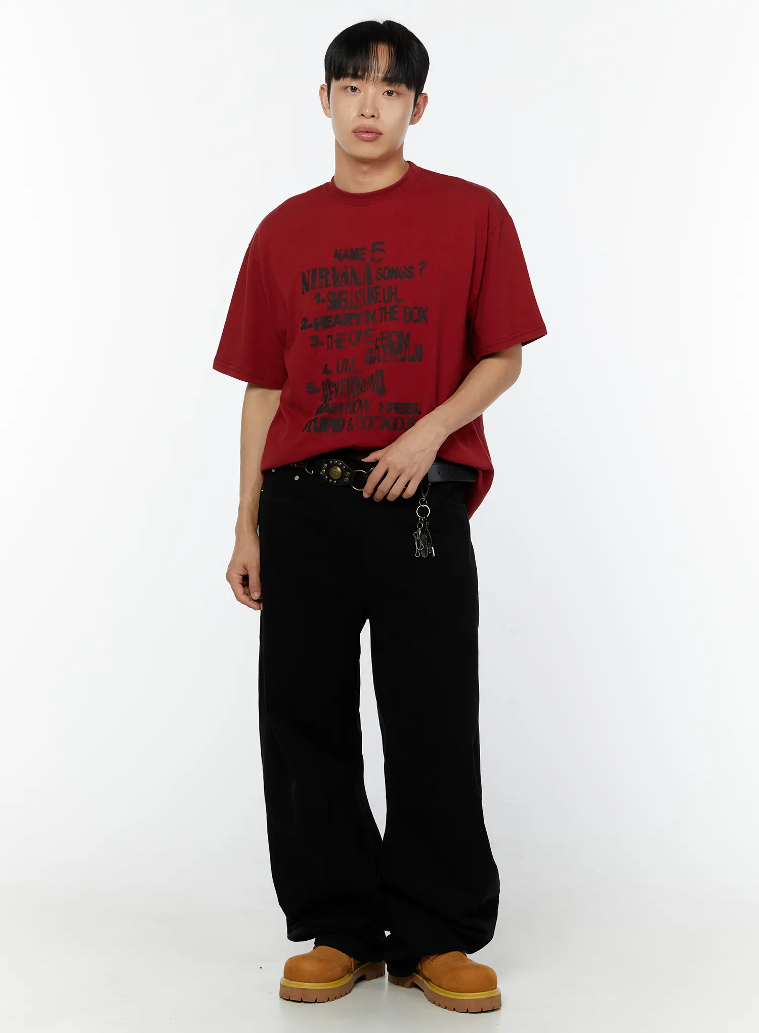 Men's Oversized Graphic Tee IU518