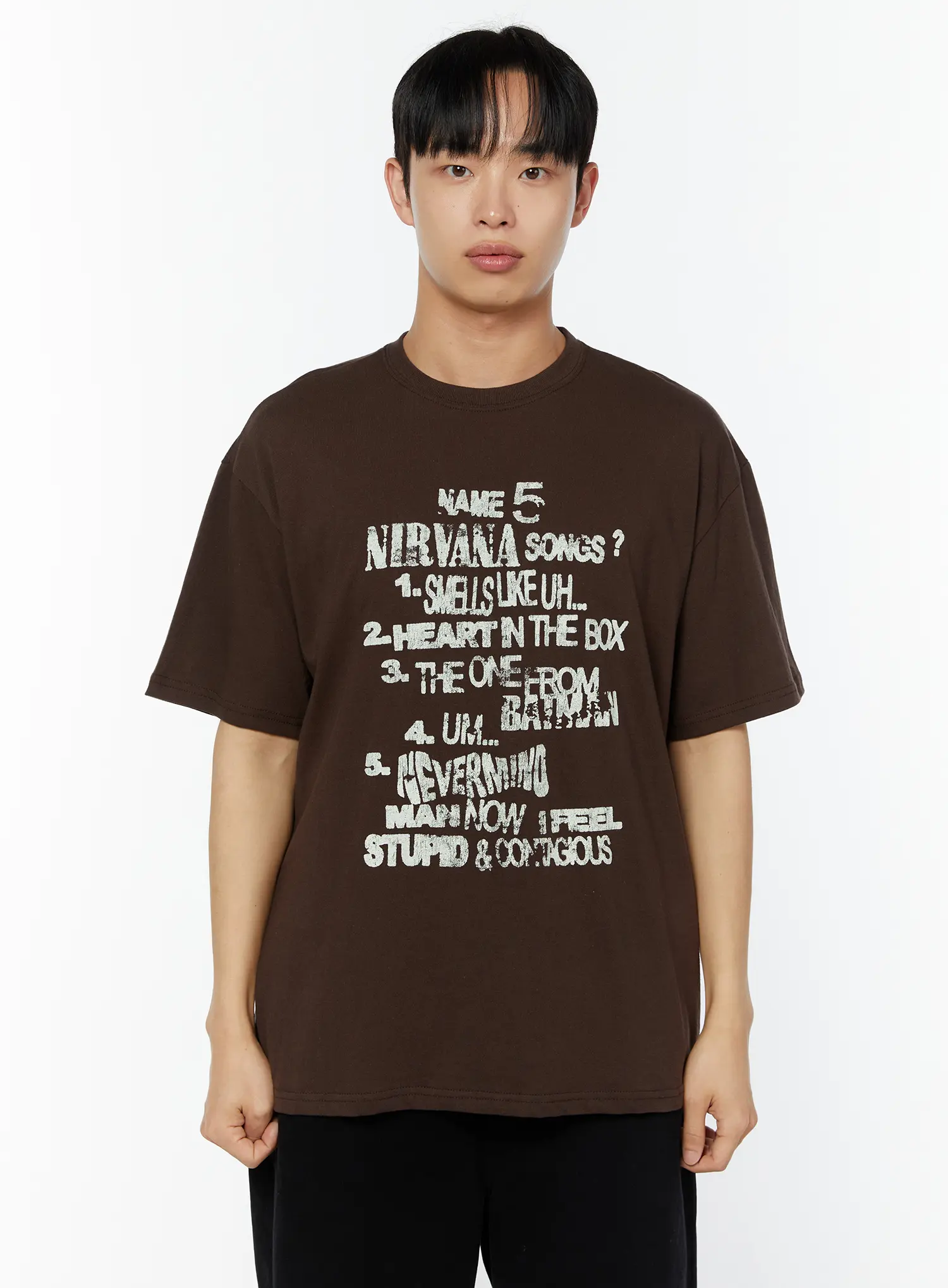 Men's Oversized Graphic Tee IU518 - Image 10
