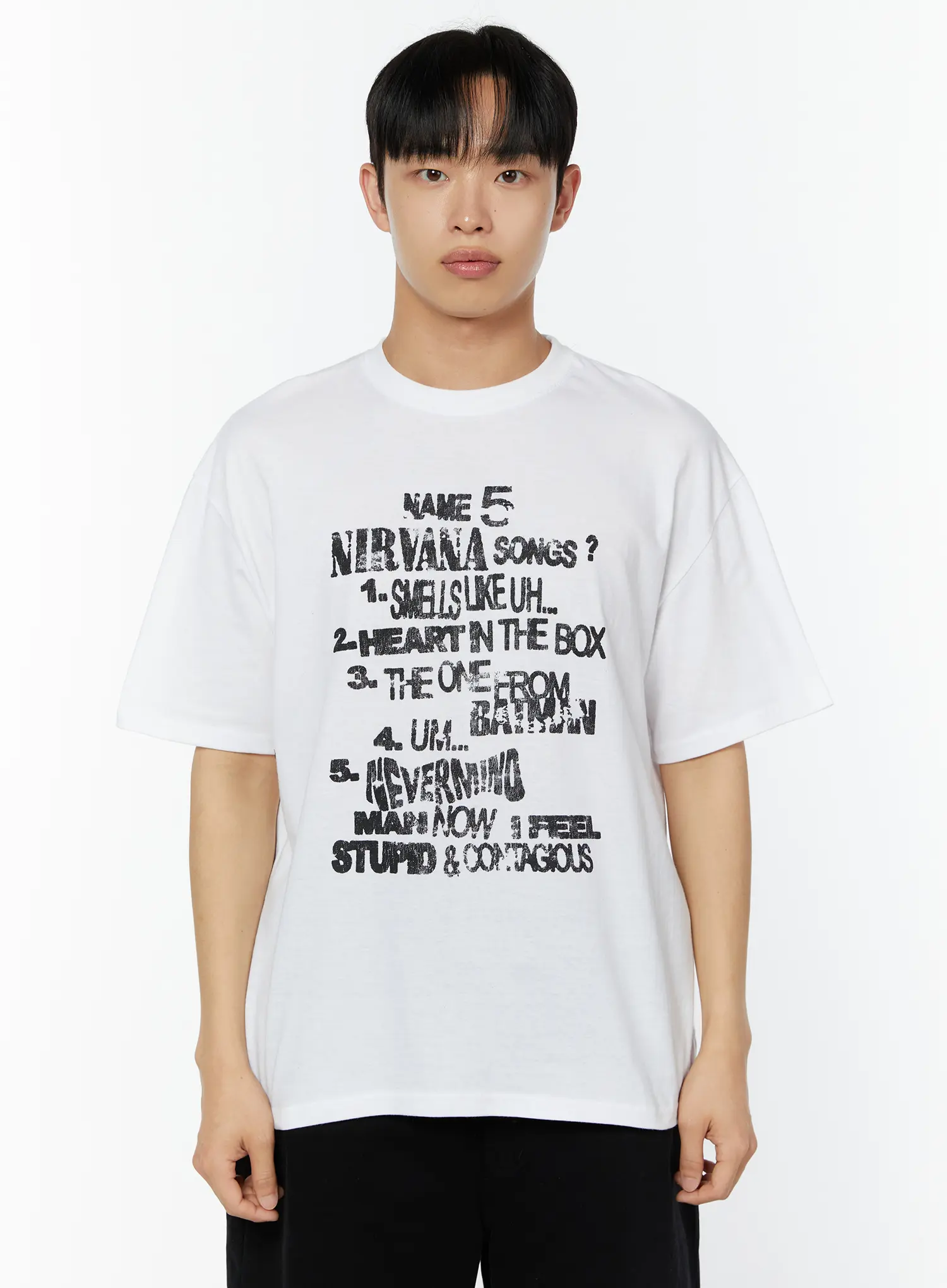 Men's Oversized Graphic Tee IU518 - Image 11
